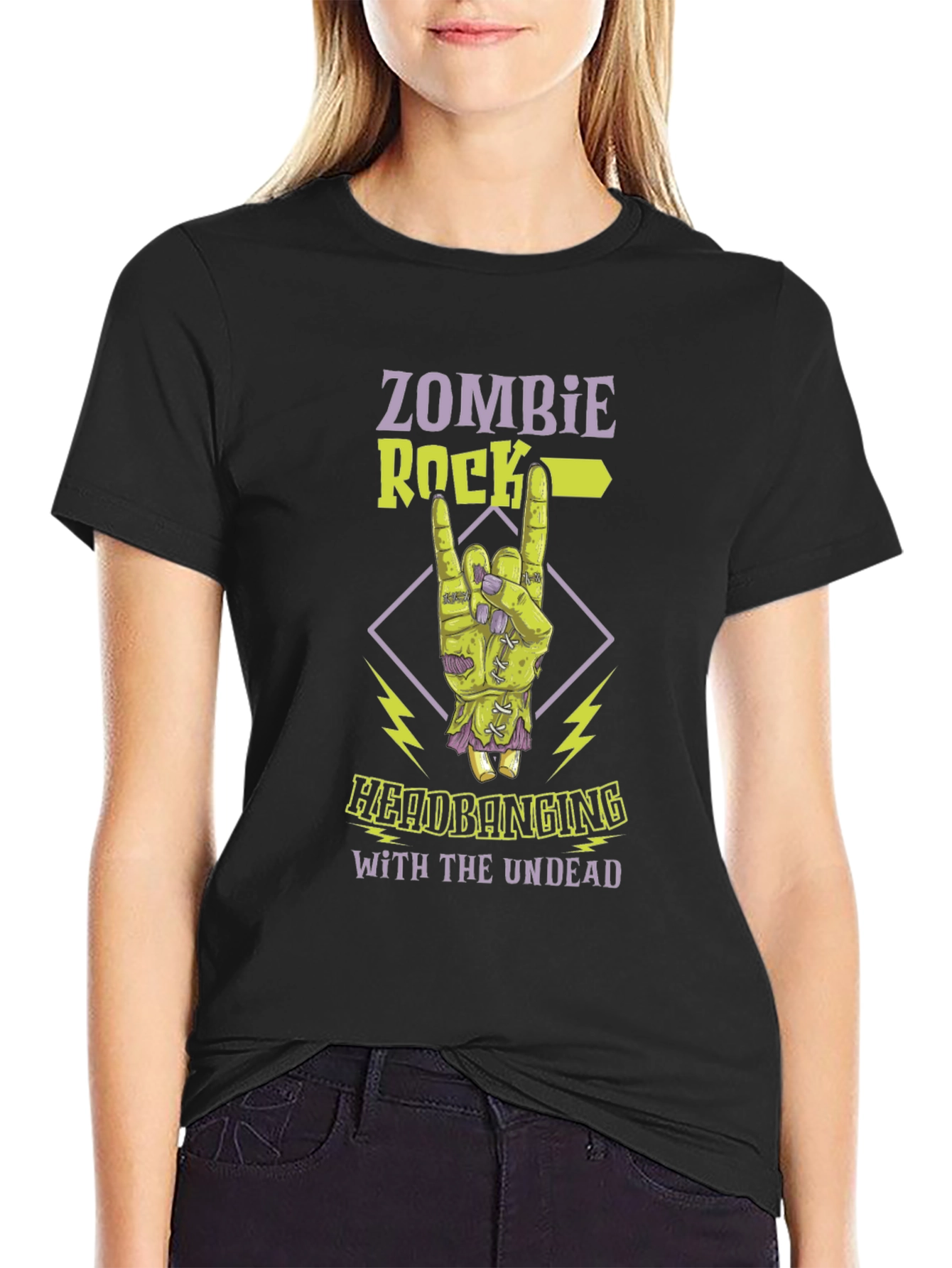 Zombie Rock Headbanging T-Shirt