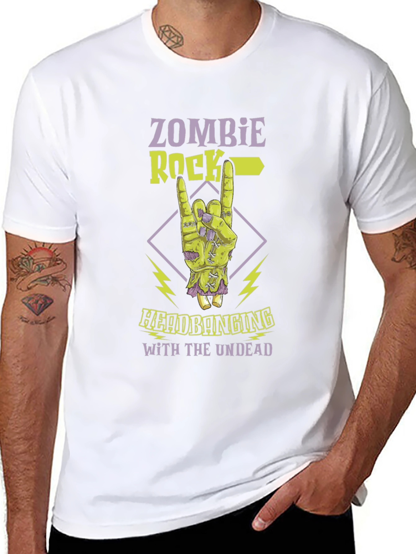 Zombie Rock Headbanging T-Shirt