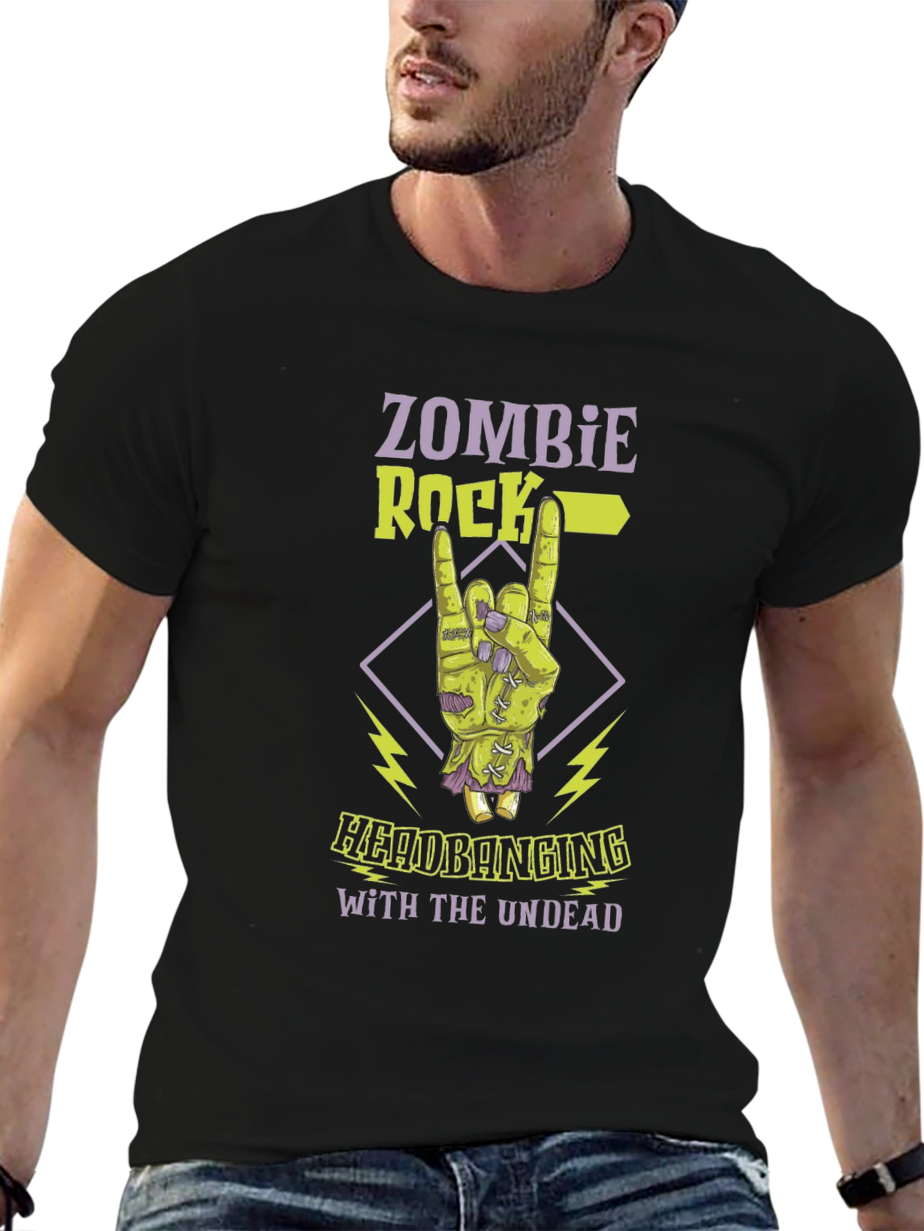 Zombie Rock Headbanging T-Shirt