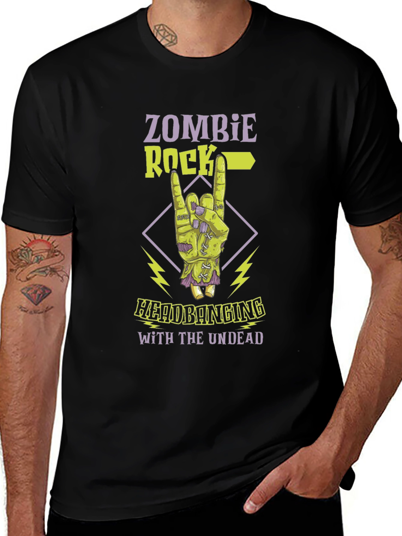Zombie Rock Headbanging T-Shirt