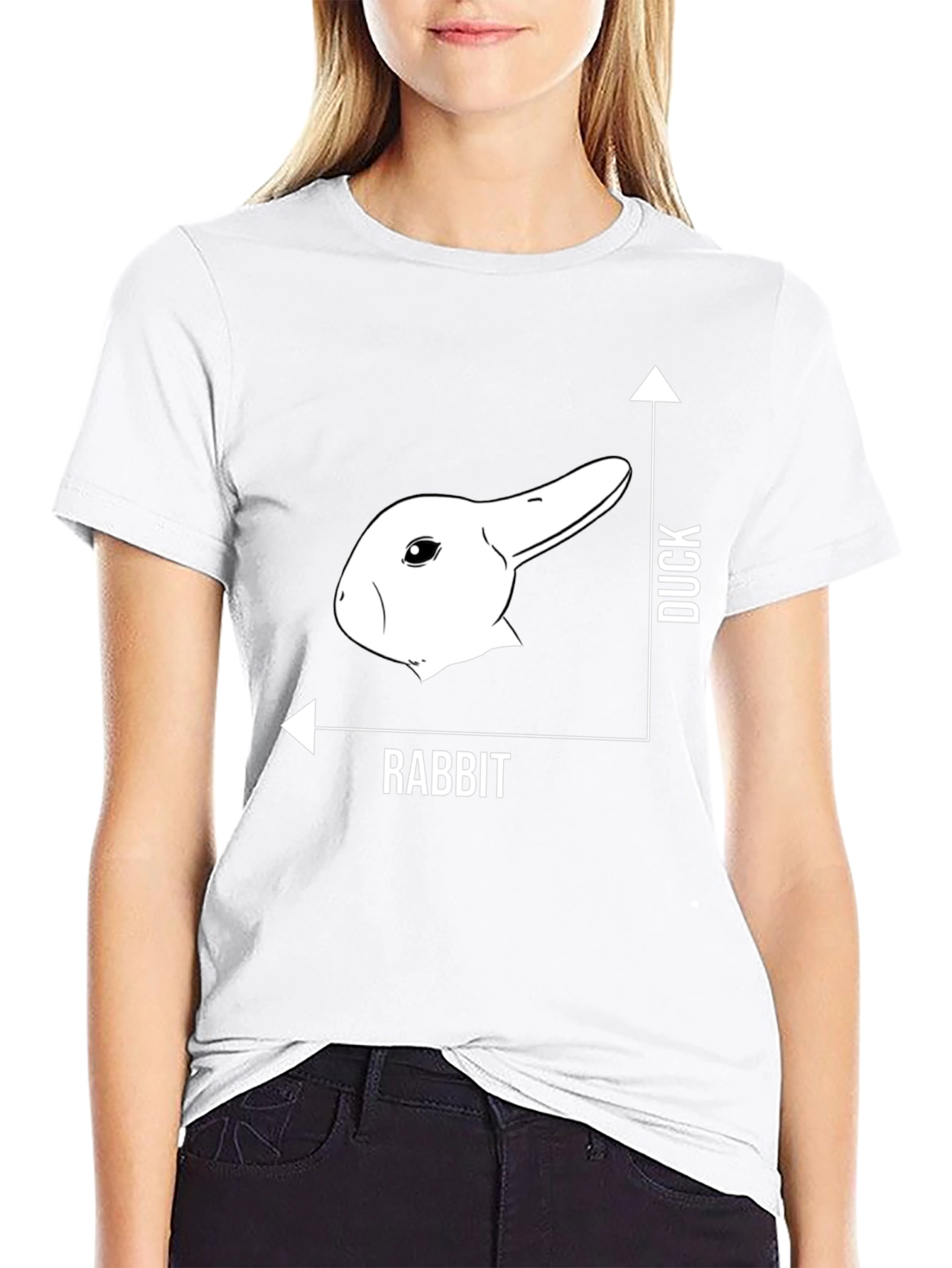 Duck Rabbit Illusion T-Shirt - Funny Optical Illusion Tee