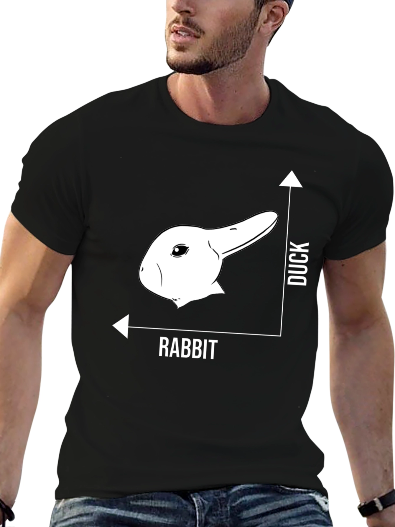 Duck Rabbit Illusion T-Shirt - Funny Optical Illusion Tee