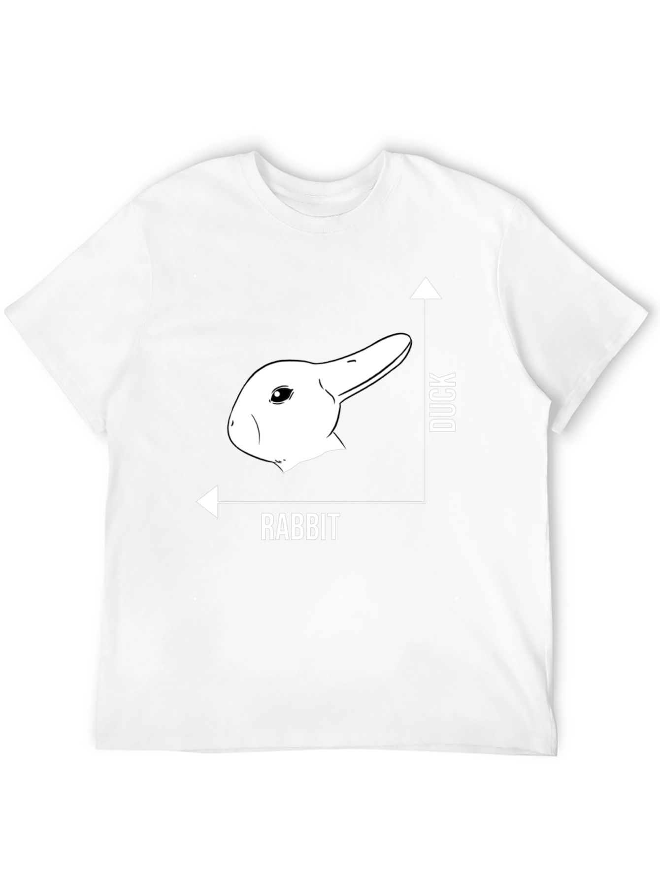 Duck Rabbit Illusion T-Shirt - Funny Optical Illusion Tee