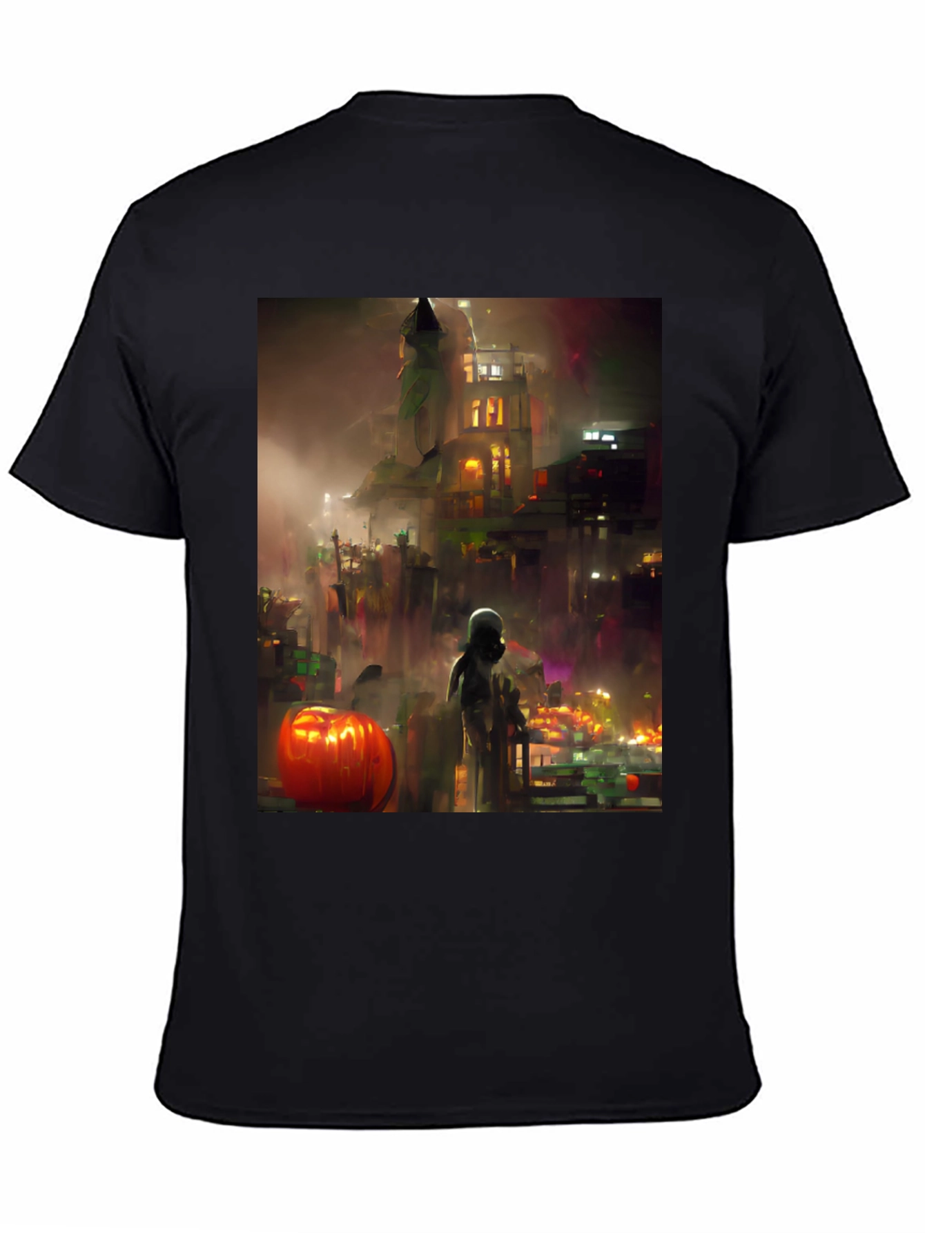 Halloween Cityscape Graphic Tee