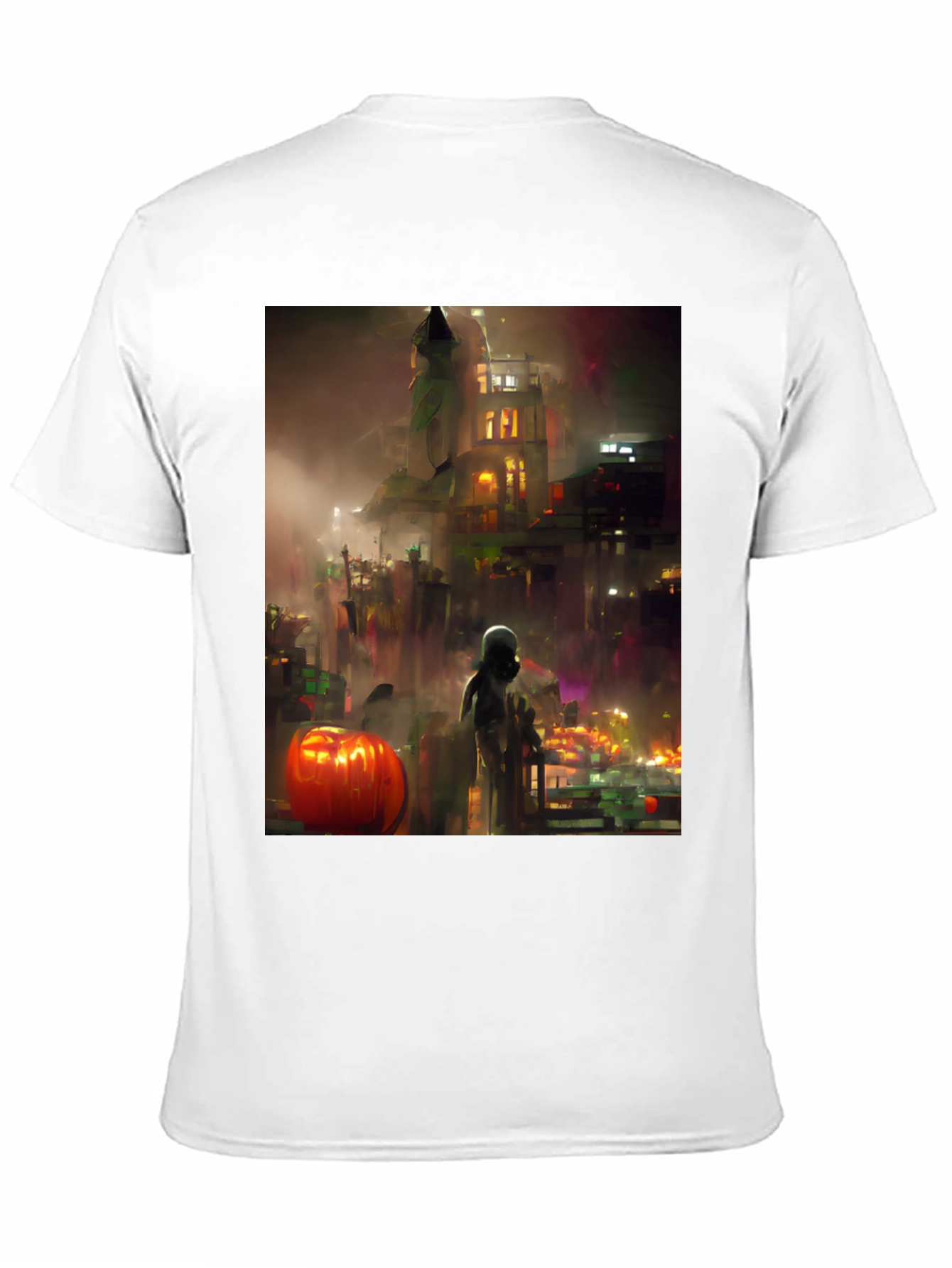 Halloween Cityscape Graphic Tee
