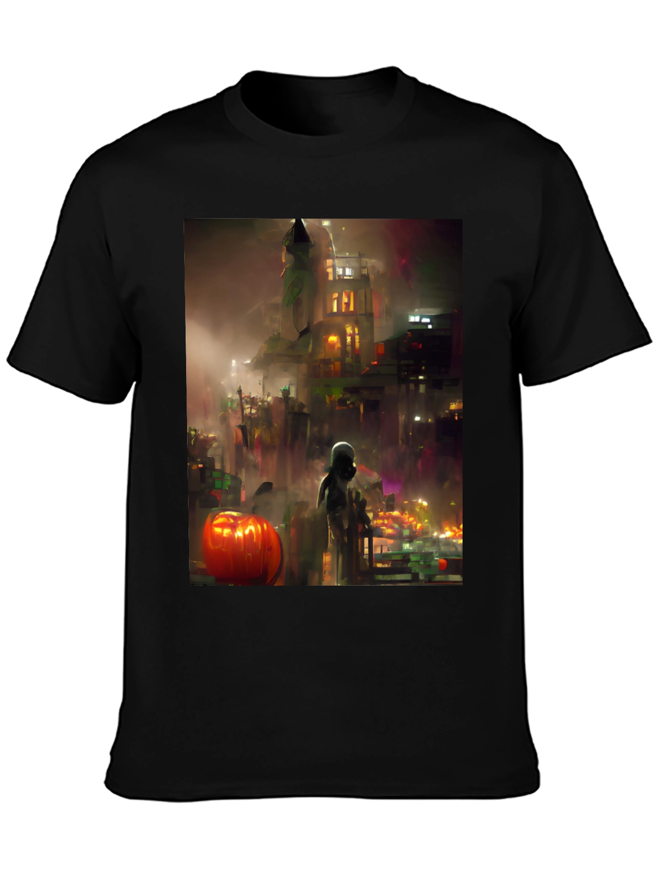 Halloween Cityscape Graphic Tee