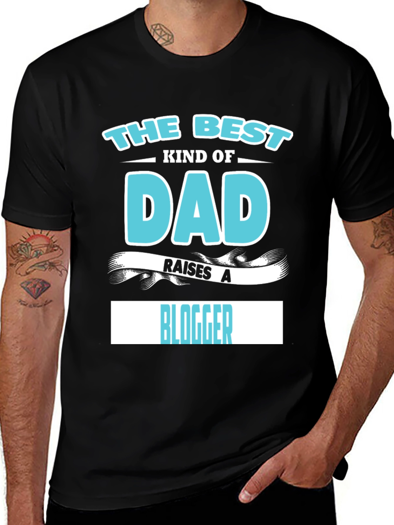 Best Kind of Dad Raises a Blogger T-Shirt