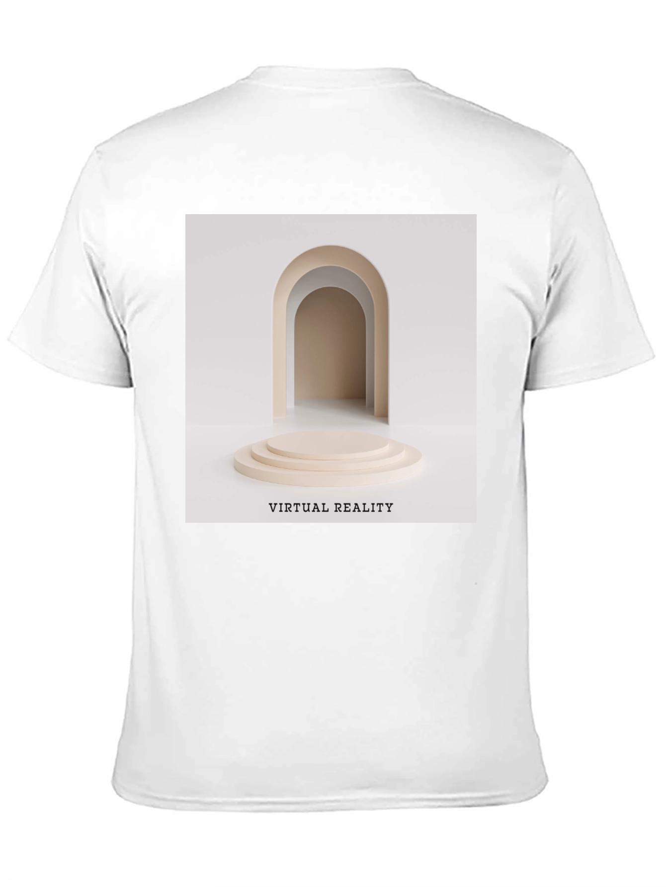 Virtual Reality Graphic Tee - Unisex Black Cotton T-Shirt