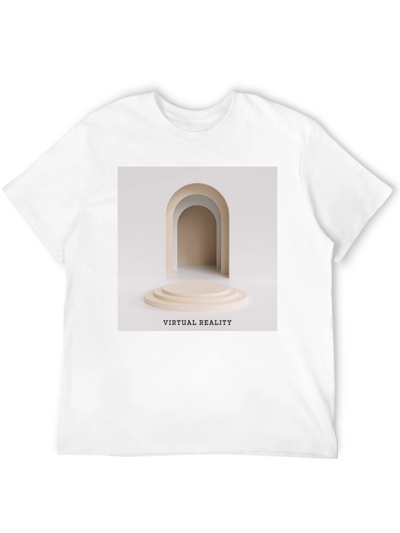 Virtual Reality Graphic Tee - Unisex Black Cotton T-Shirt