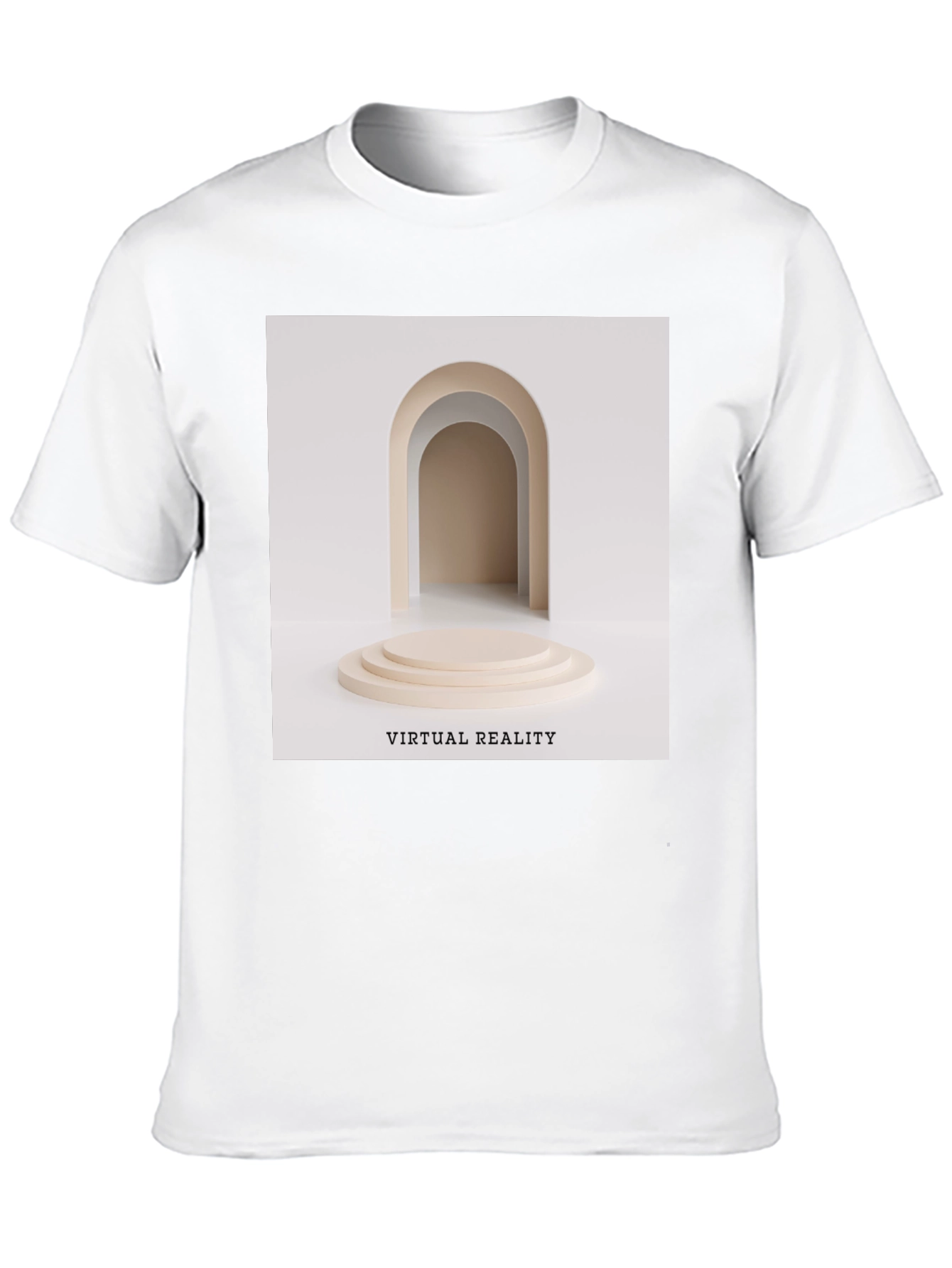 Virtual Reality Graphic Tee - Unisex Black Cotton T-Shirt
