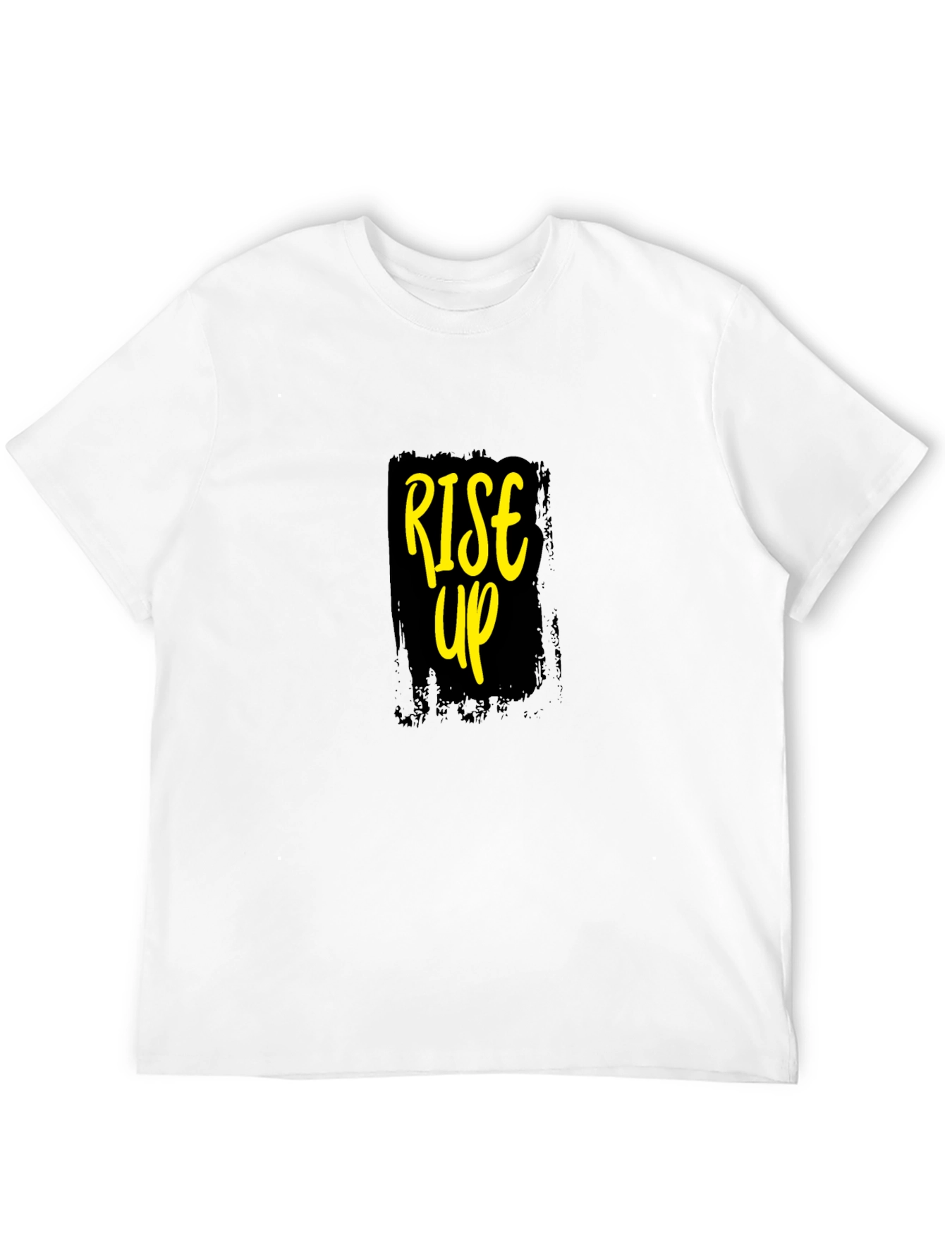 Rise Up Graphic Tee - Motivational Black T-Shirt