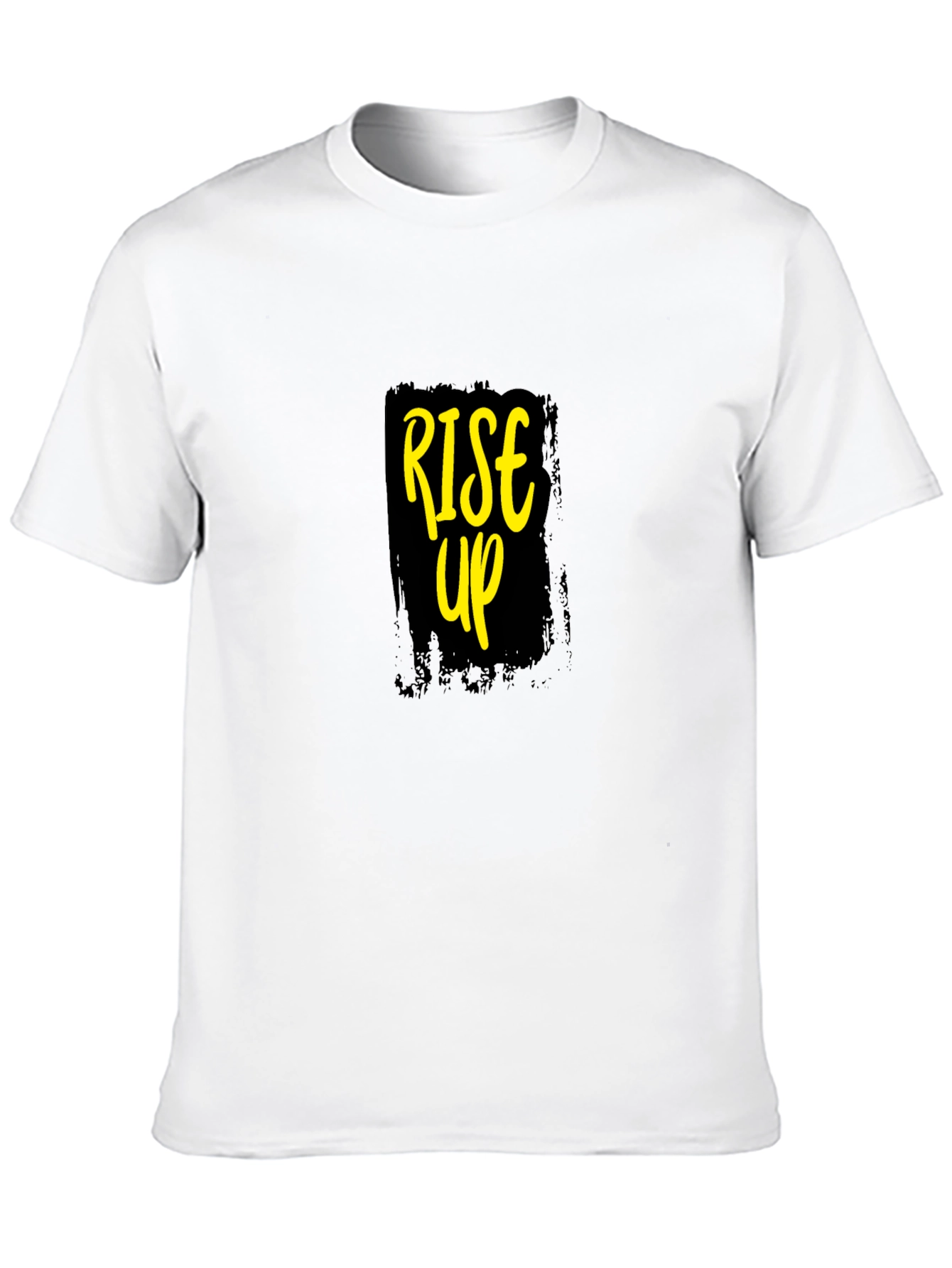 Rise Up Graphic Tee - Motivational Black T-Shirt