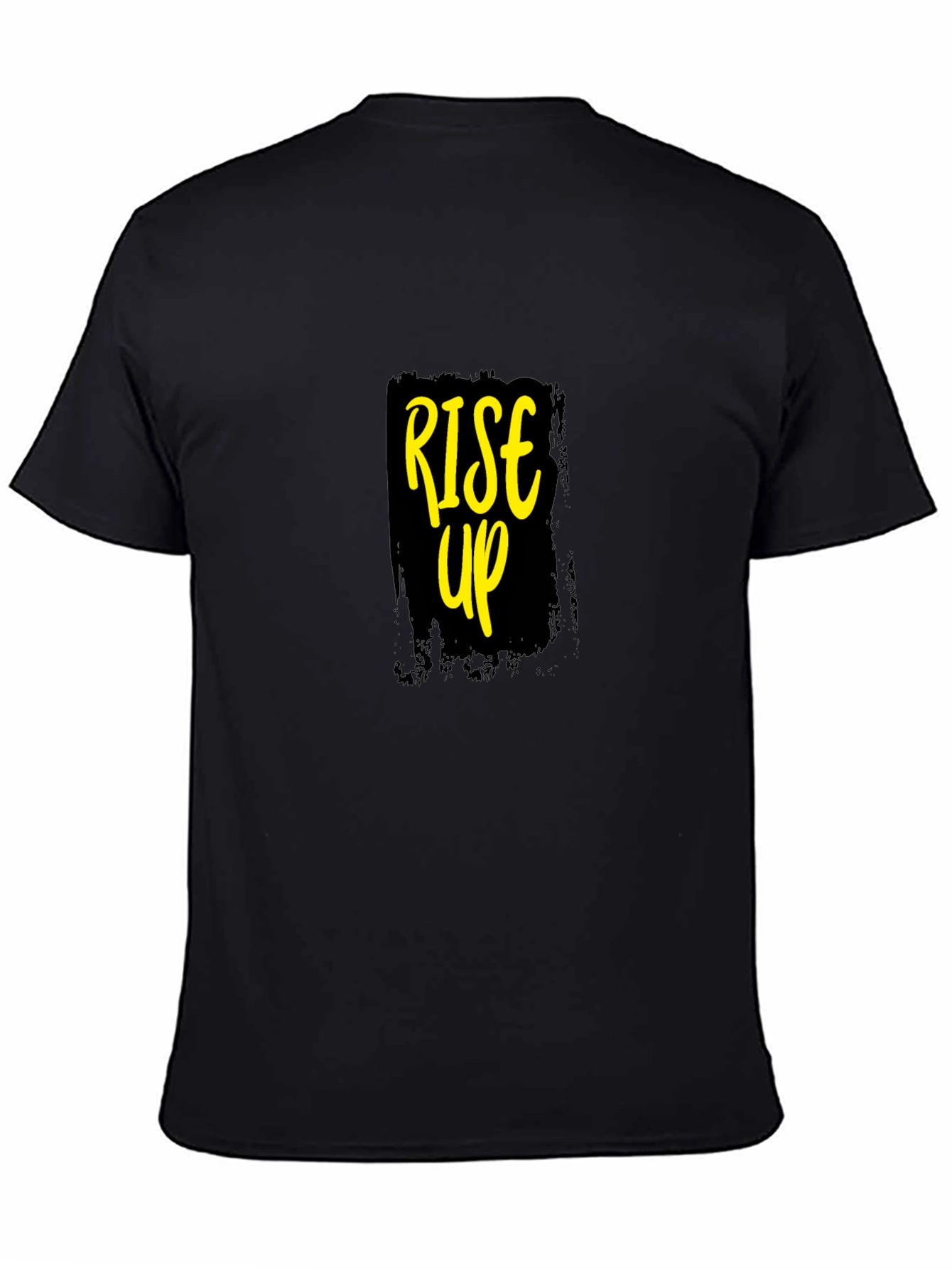 Rise Up Graphic Tee - Motivational Black T-Shirt