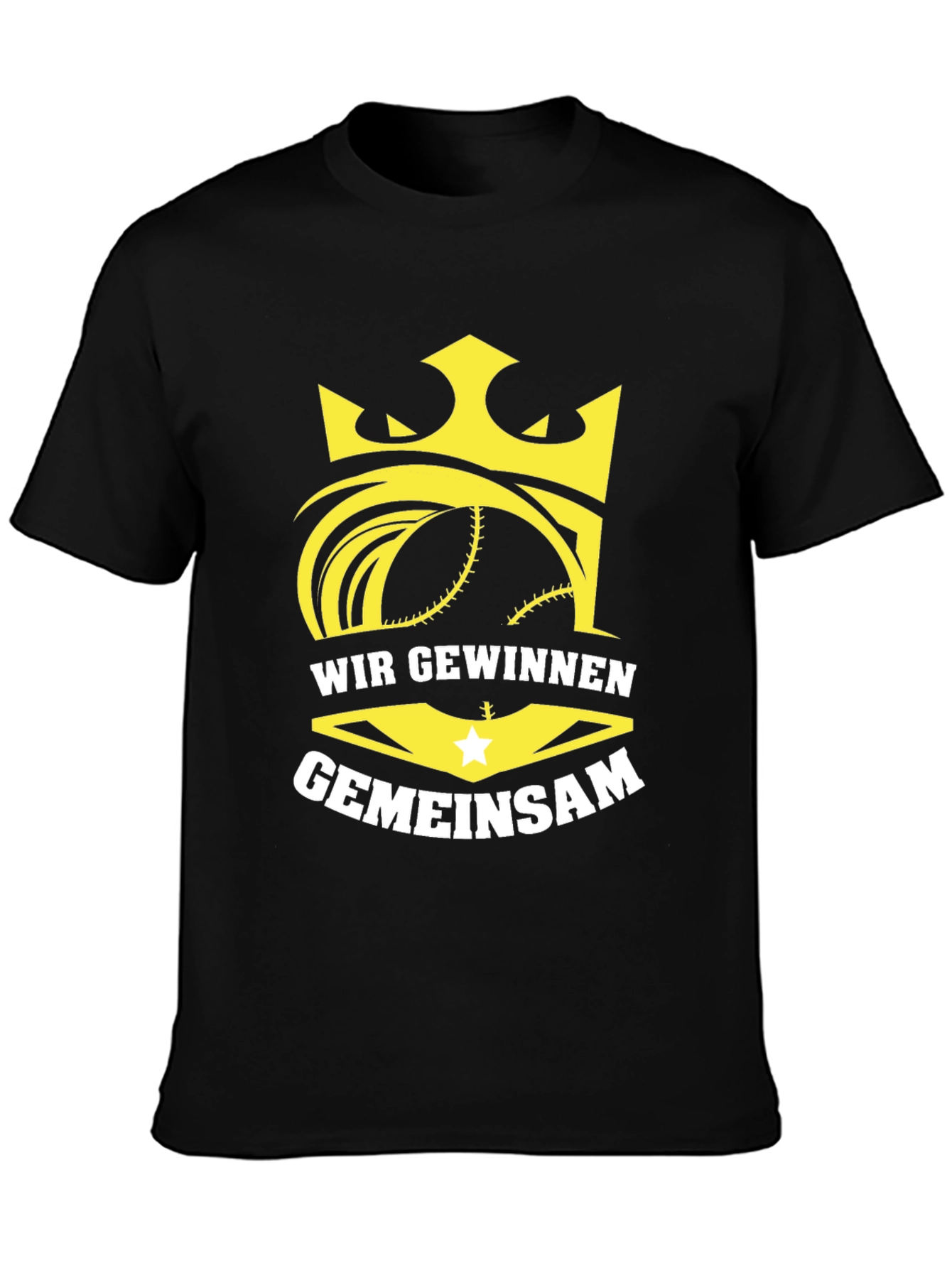 Wir Gewinnen Gemeinsam Black T-Shirt