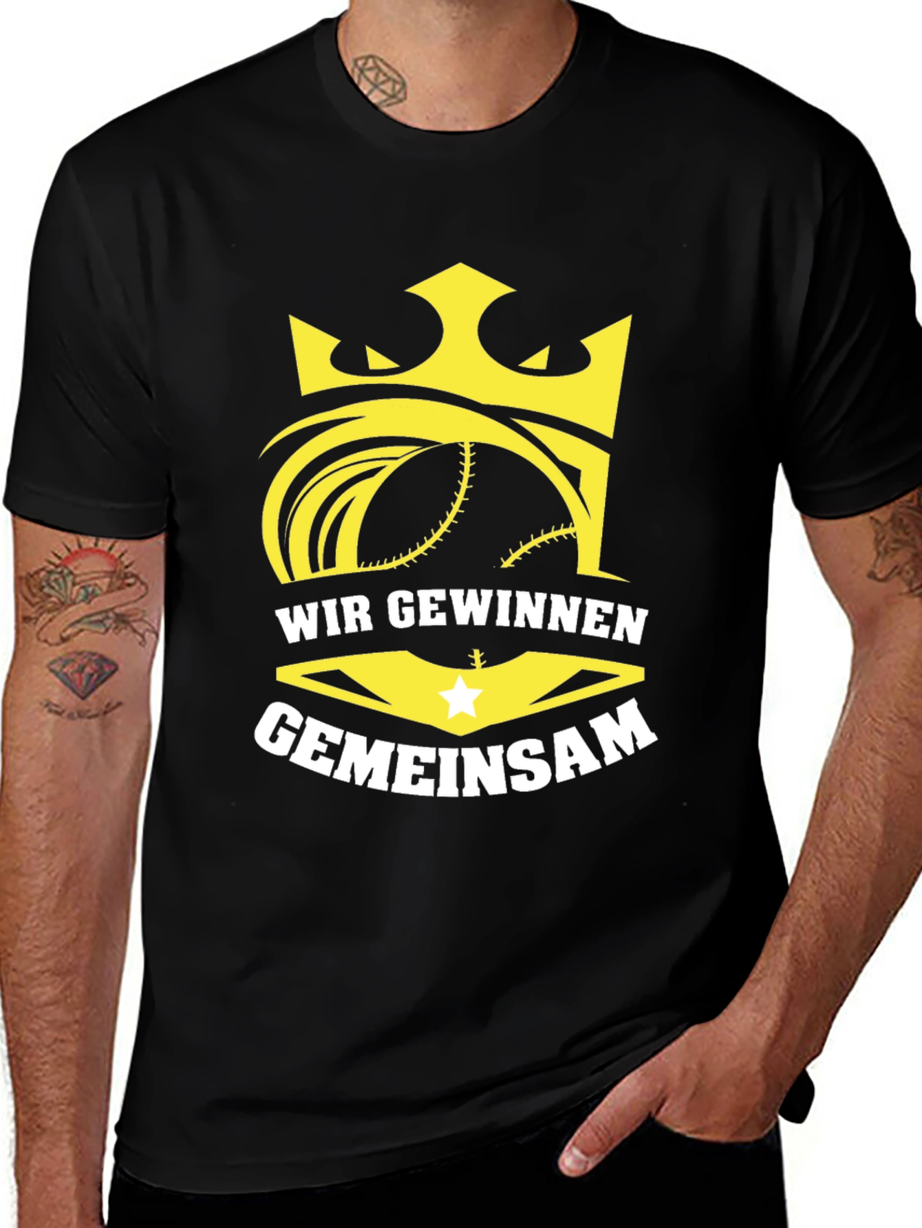 Wir Gewinnen Gemeinsam Black T-Shirt
