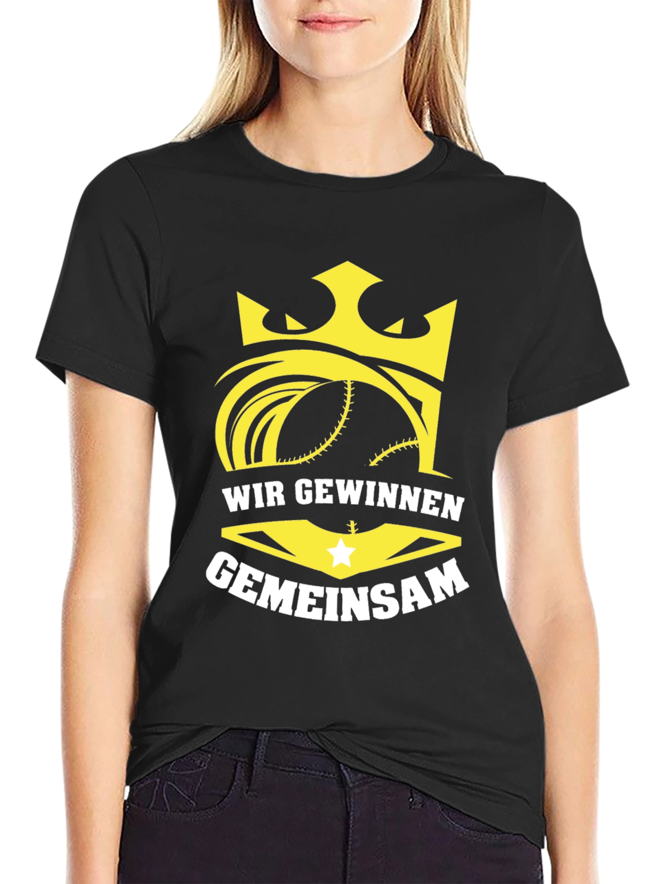 Wir Gewinnen Gemeinsam Black T-Shirt