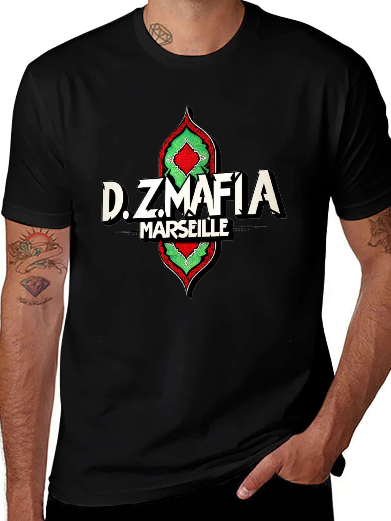 D.Z Mafia Marseille T-Shirt - Stylish Graphic Tee