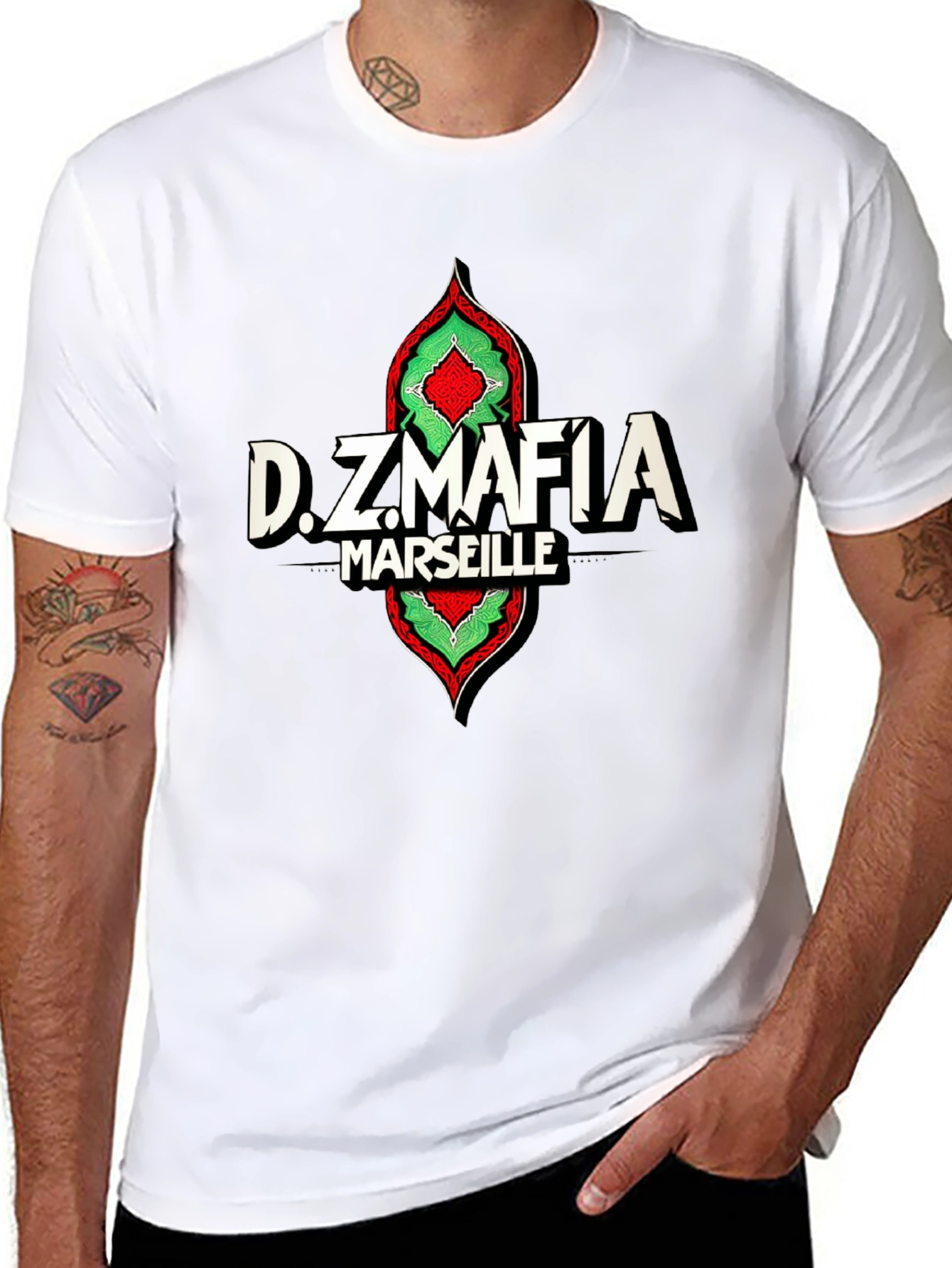 D.Z Mafia Marseille T-Shirt - Stylish Graphic Tee