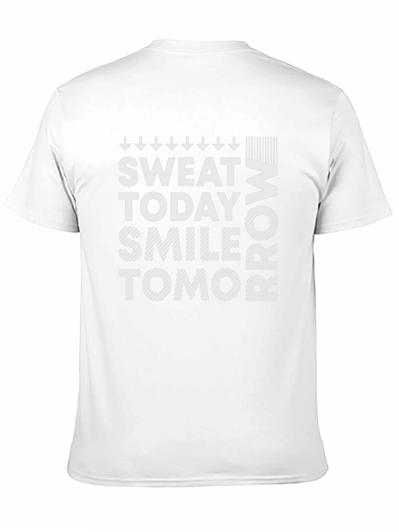 Sweat Today Smile Tomorrow Black Graphic Tee