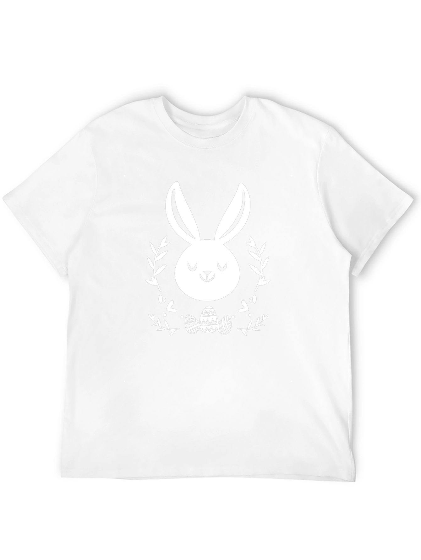Easter Bunny Graphic Tee - Black Cotton Blend