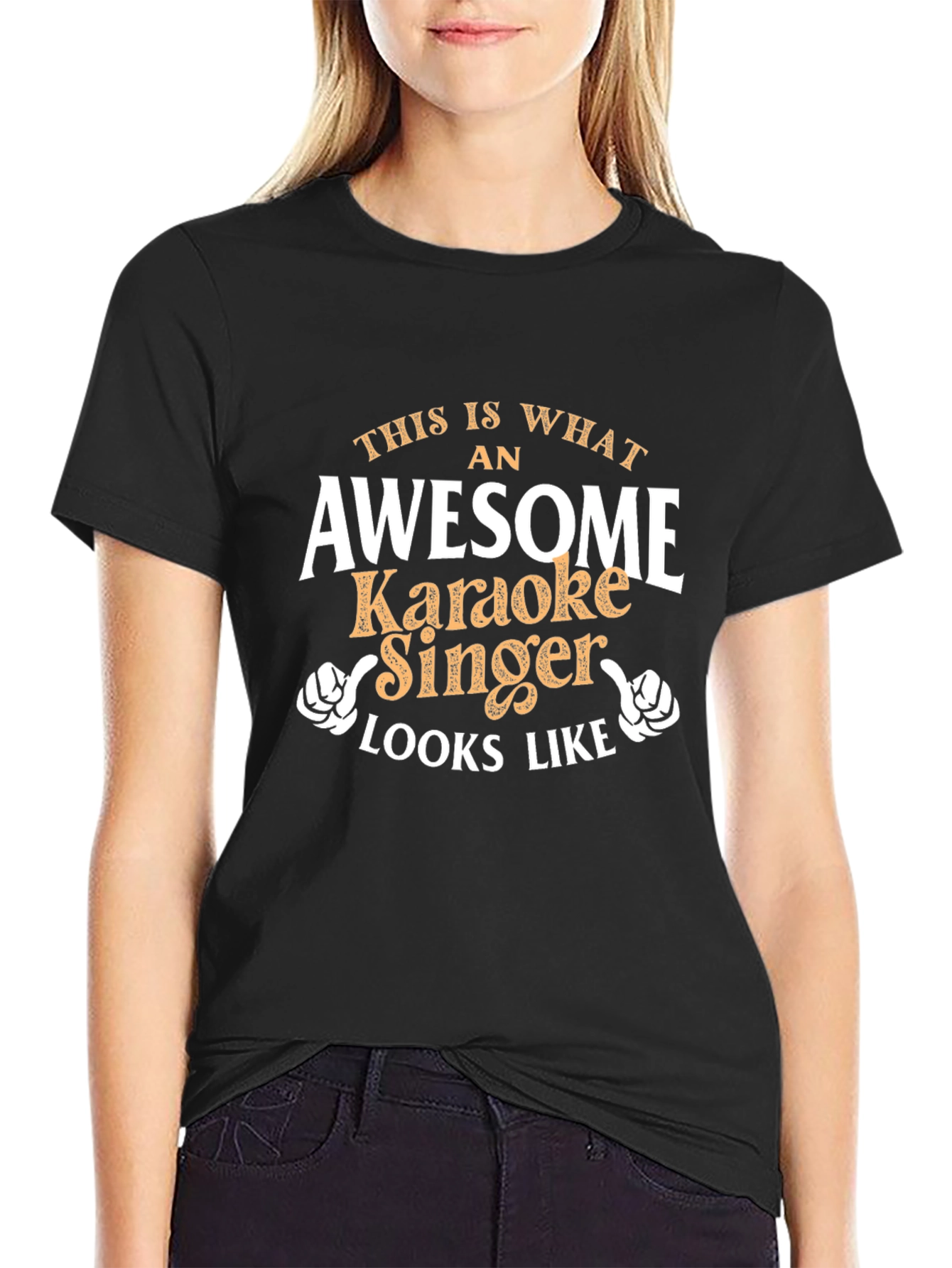 Awesome Karaoke Singer Graphic T-Shirt