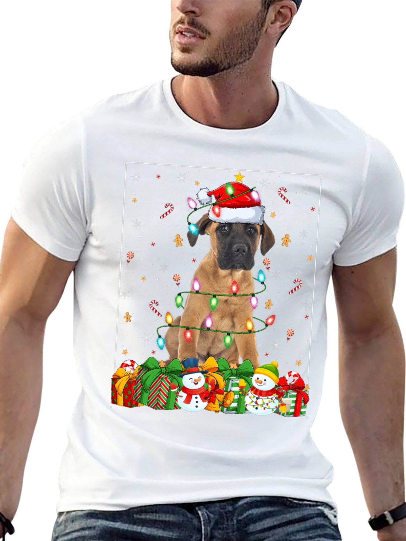 Dog Christmas Lights T-Shirt