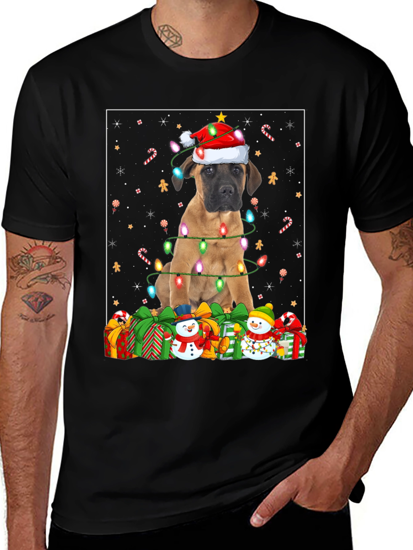 Dog Christmas Lights T-Shirt