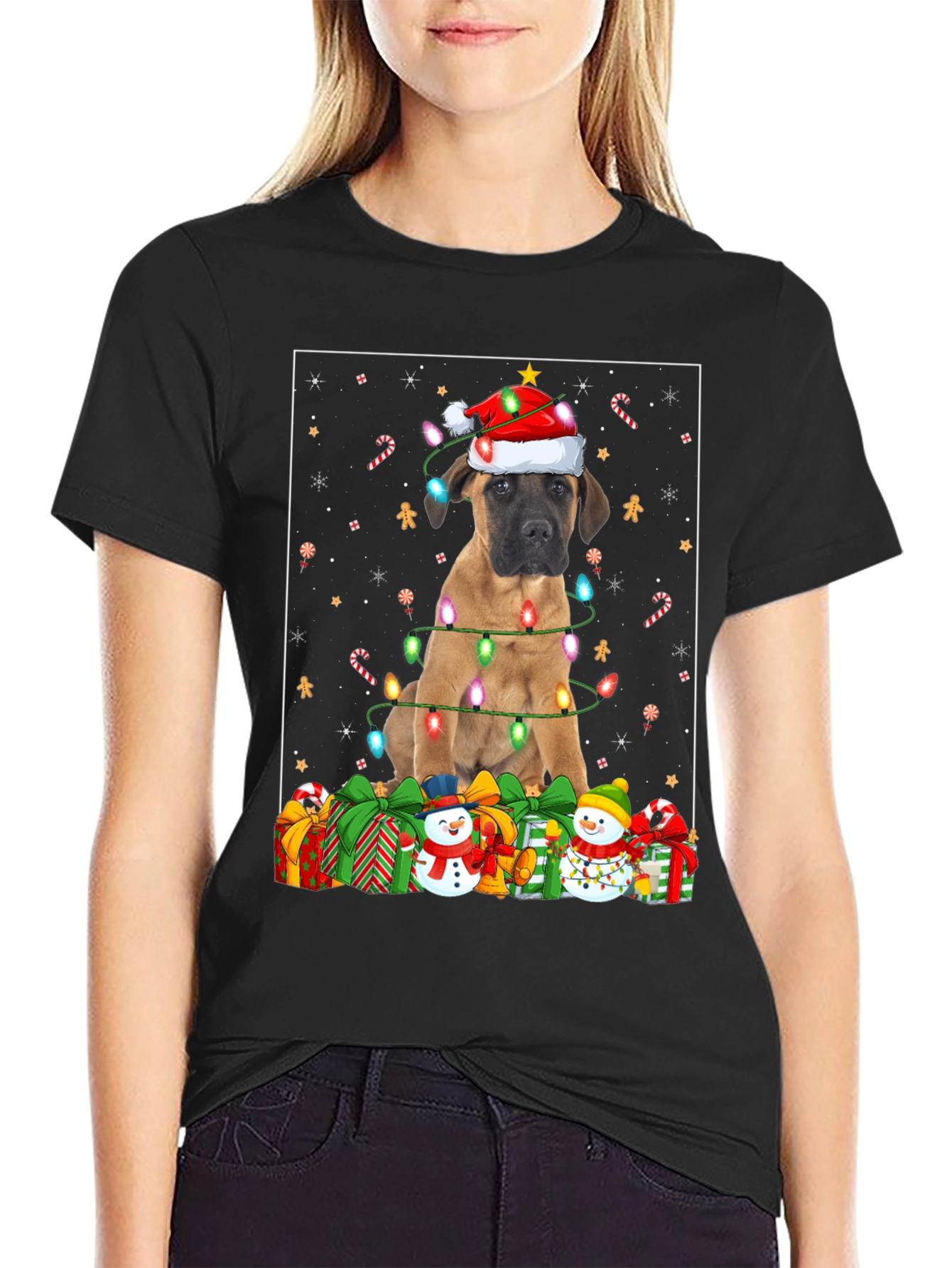 Dog Christmas Lights T-Shirt