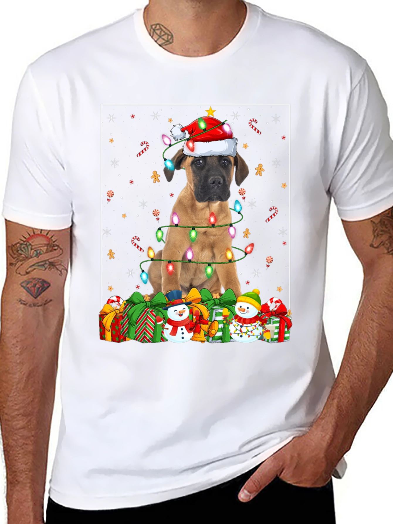 Dog Christmas Lights T-Shirt