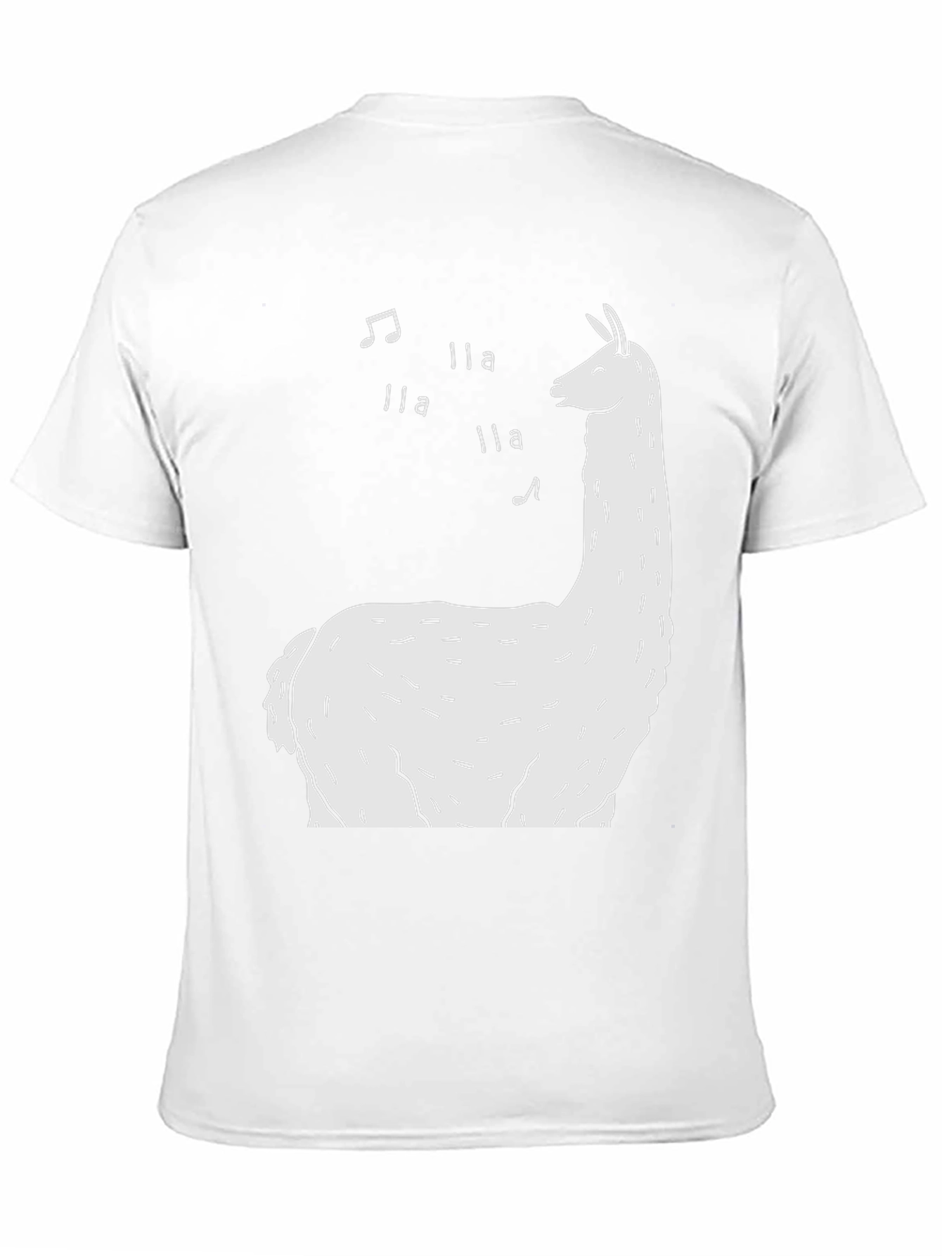 Singing Llama Graphic Tee - Black Cotton T-Shirt