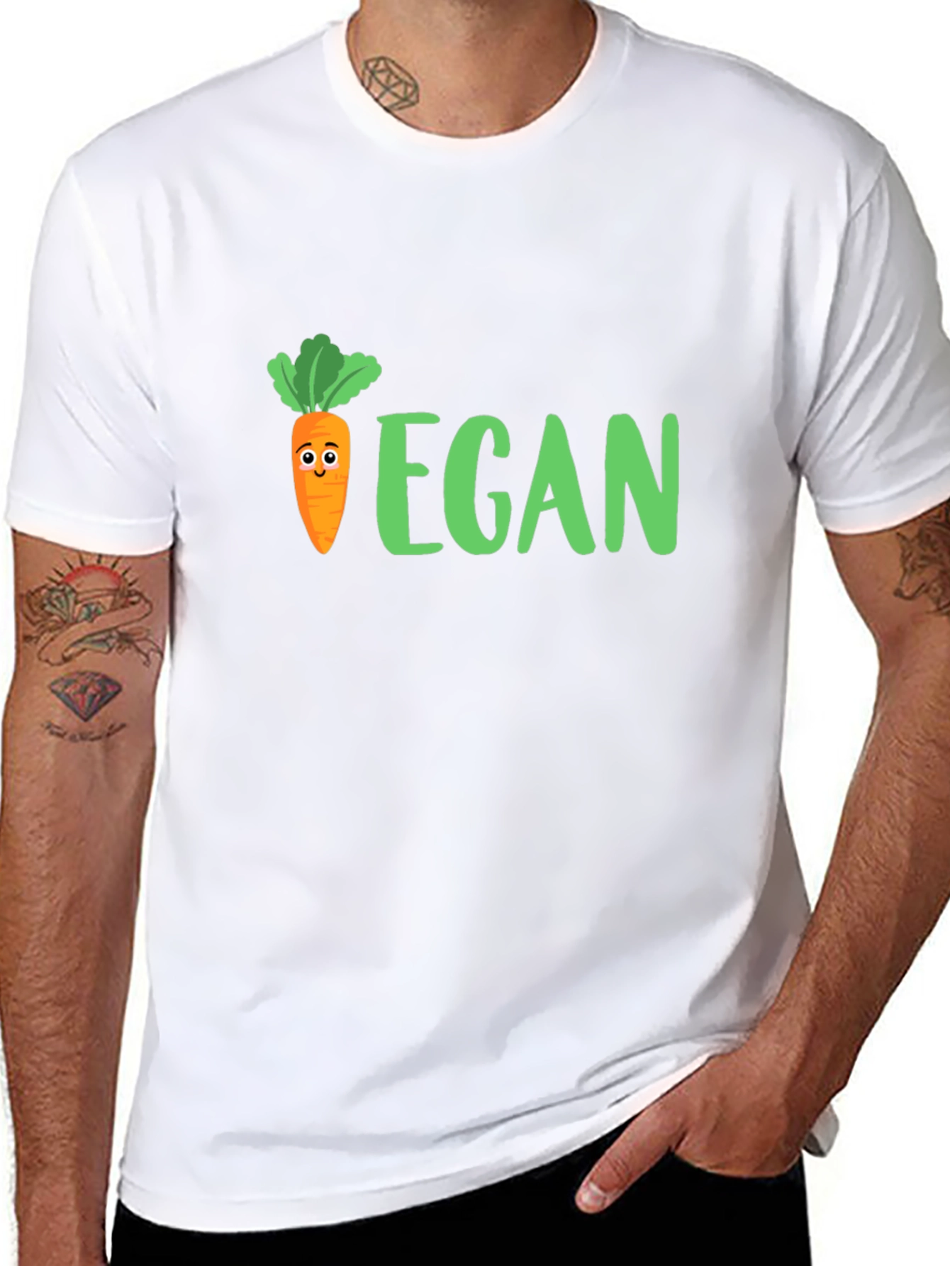 Vegan Carrot T-Shirt - Cute Graphic Tee