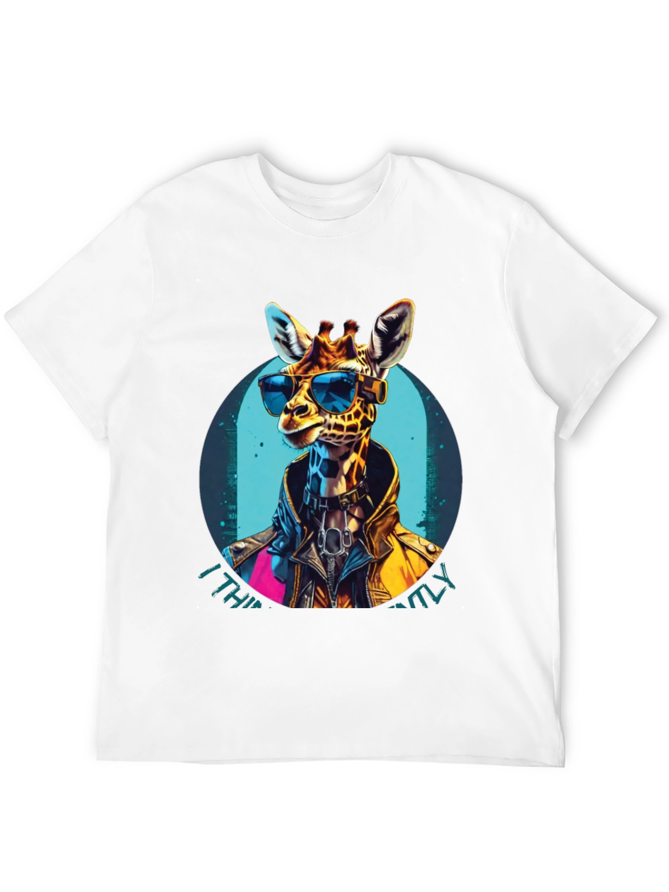 Cool Giraffe Graphic Tee - Unisex Black T-Shirt