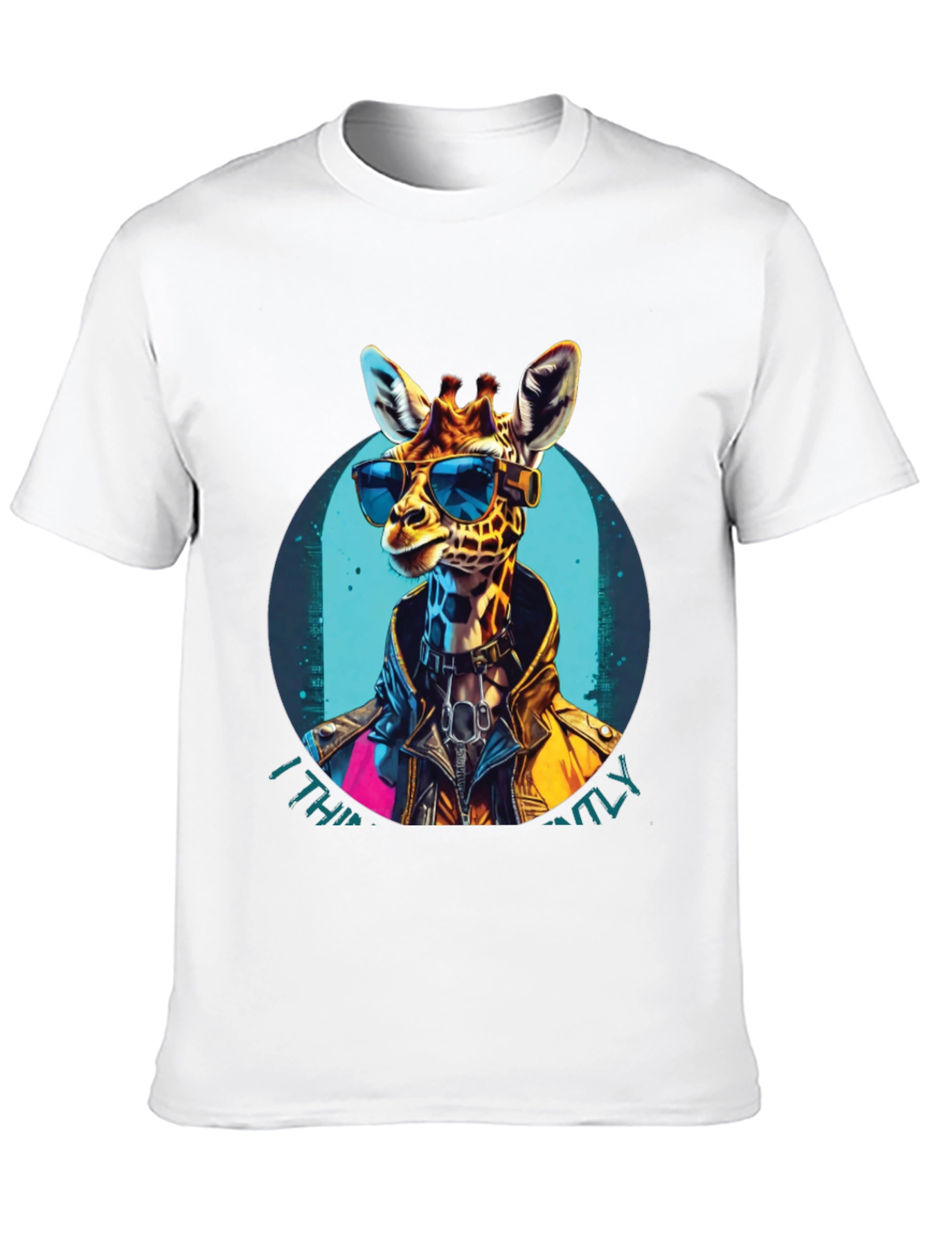 Cool Giraffe Graphic Tee - Unisex Black T-Shirt