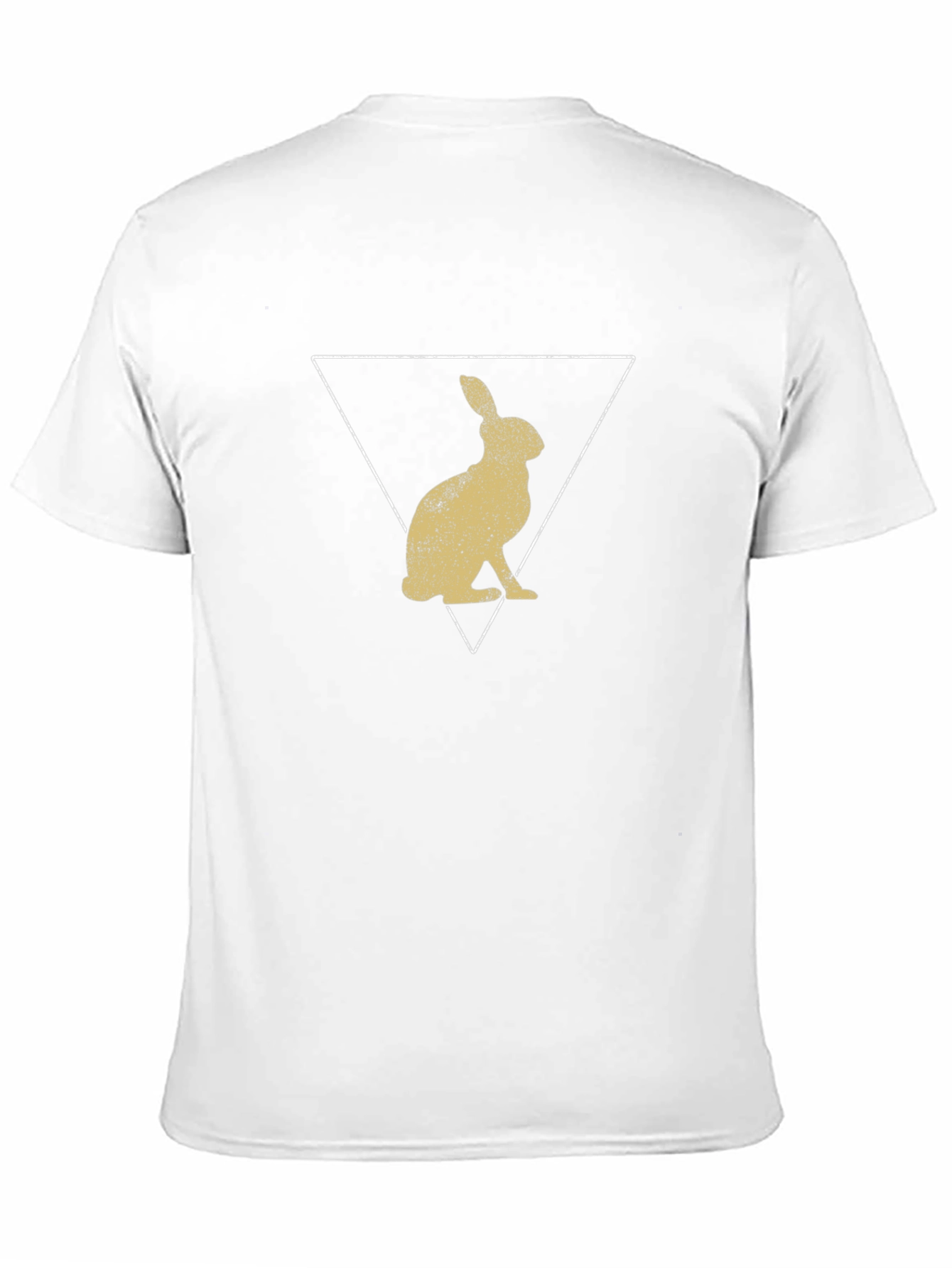 Rabbit Triangle Graphic Tee - Modern Design
