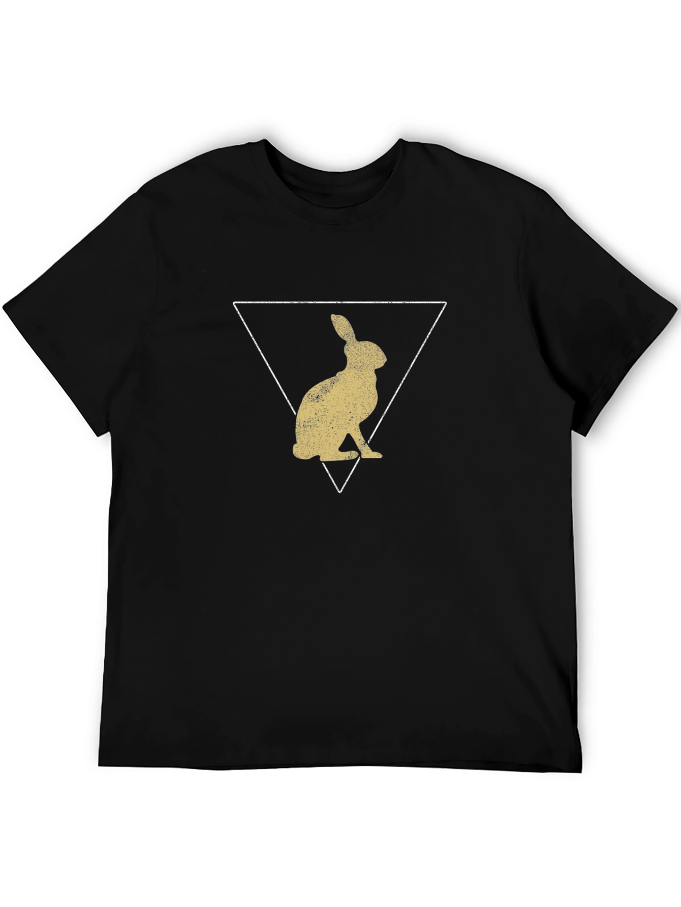 Rabbit Triangle Graphic Tee - Modern Design