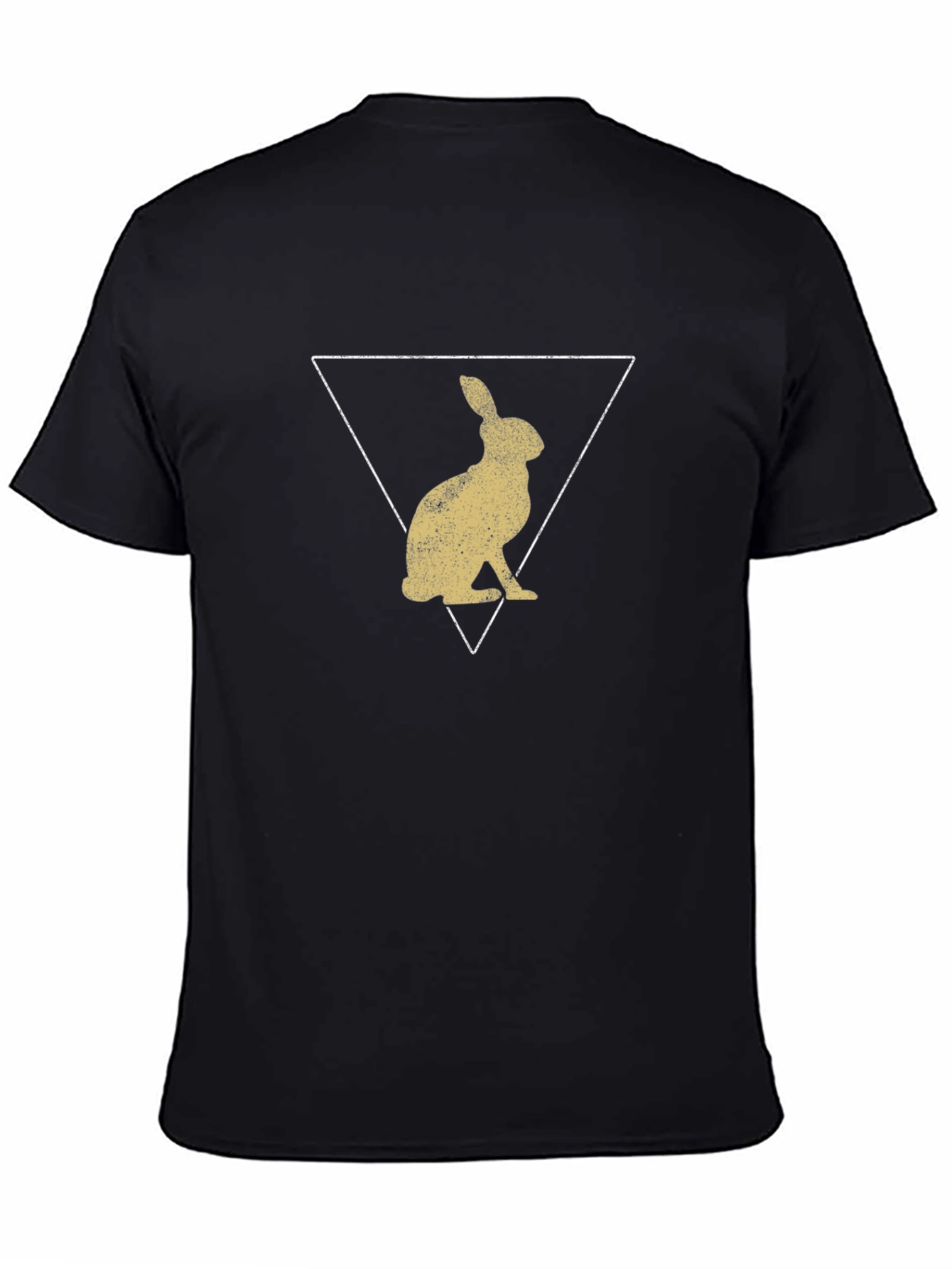 Rabbit Triangle Graphic Tee - Modern Design