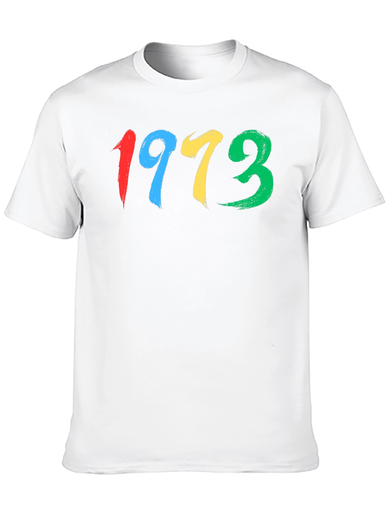 1973 Brush Stroke Graphic Tee - Retro Cool
