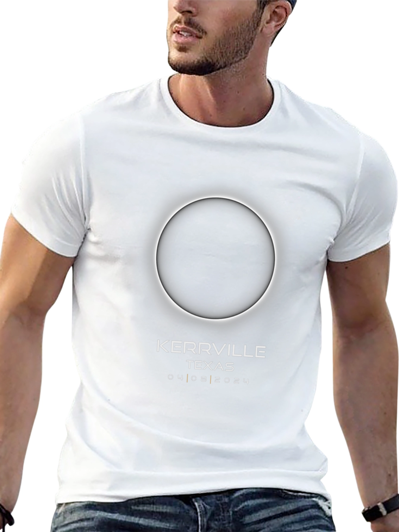 Kerrville Texas Eclipse 04 08 2024 Black T-Shirt