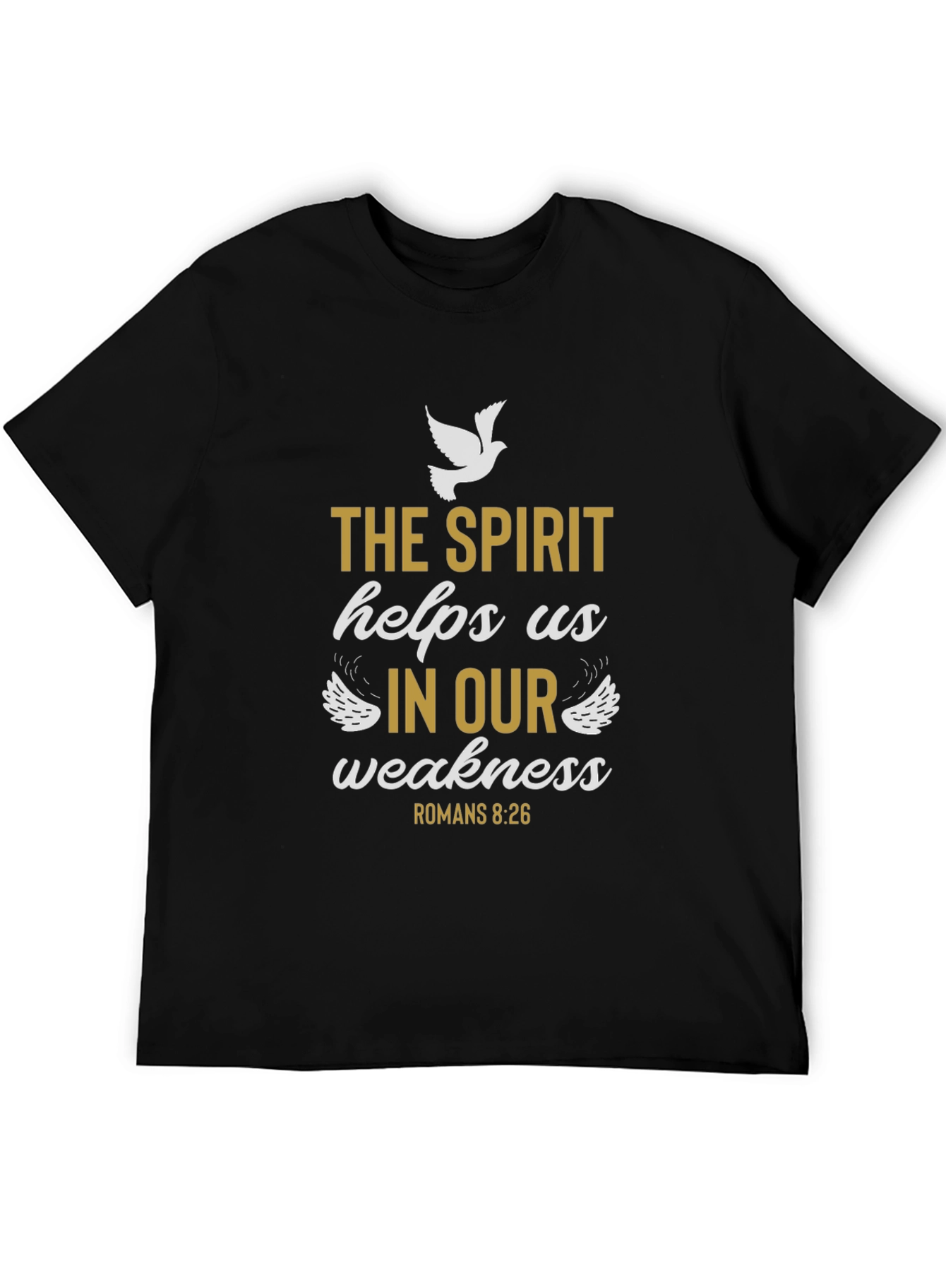 The Spirit Helps Us T-Shirt - Religious Graphic Tee