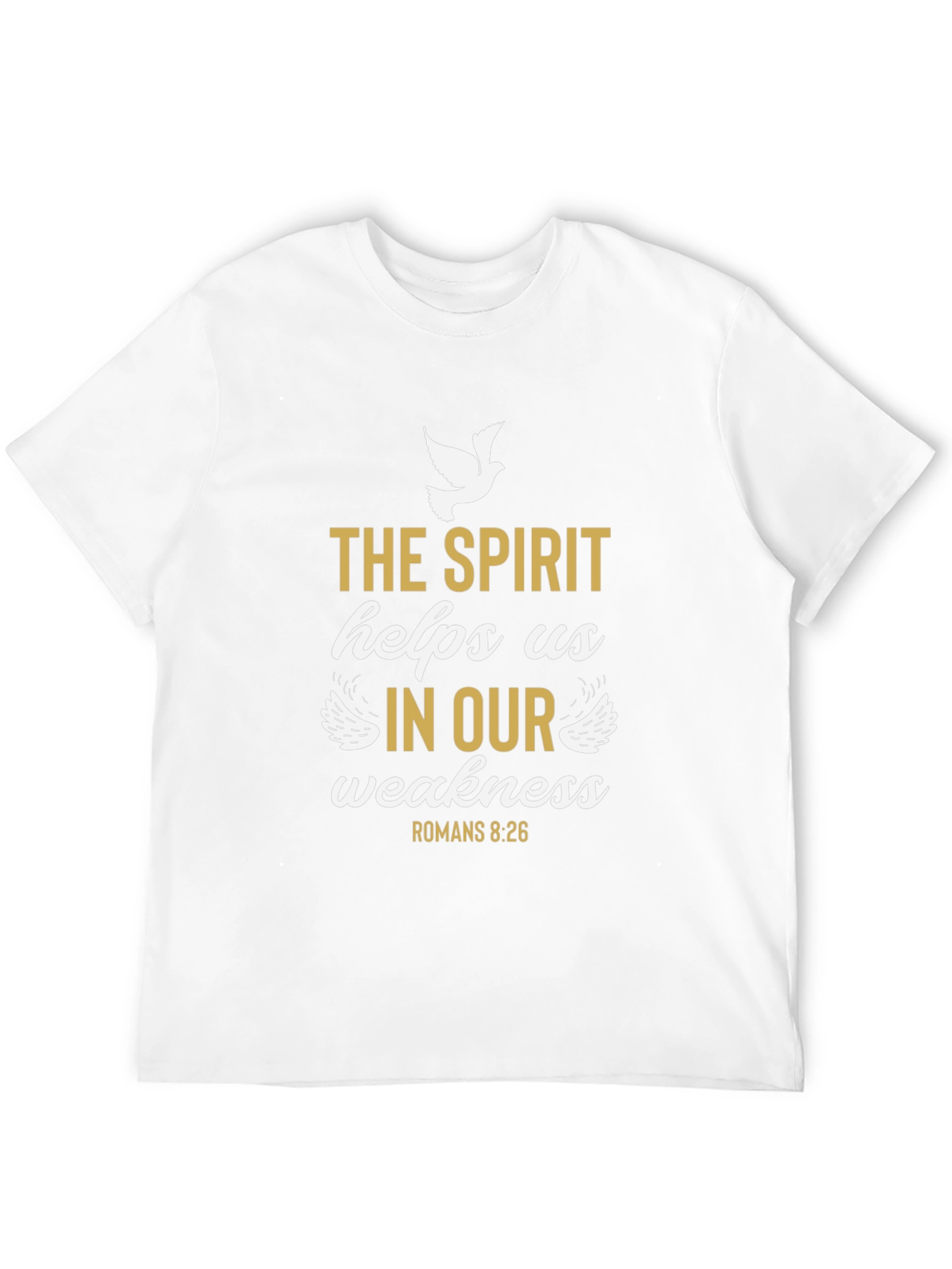 The Spirit Helps Us T-Shirt - Religious Graphic Tee