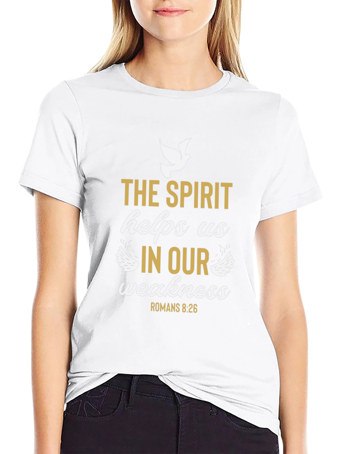 The Spirit Helps Us T-Shirt - Religious Graphic Tee