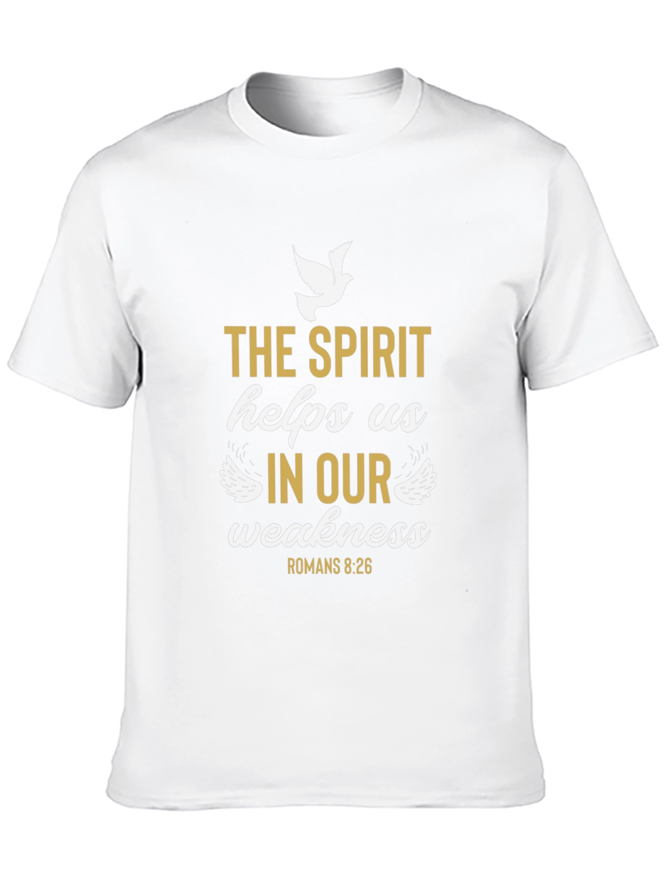 The Spirit Helps Us T-Shirt - Religious Graphic Tee