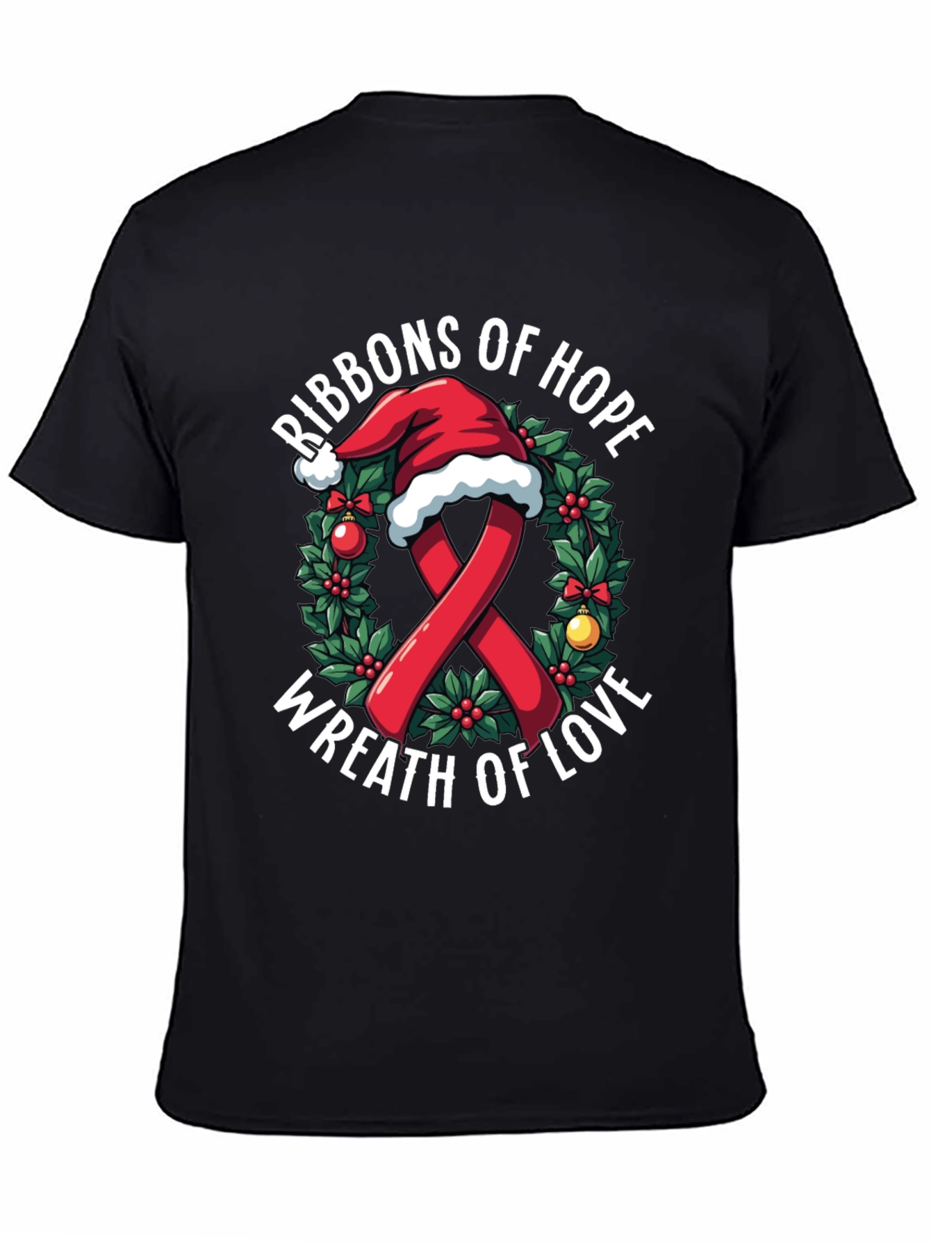 Ribbons of Hope Christmas T-Shirt