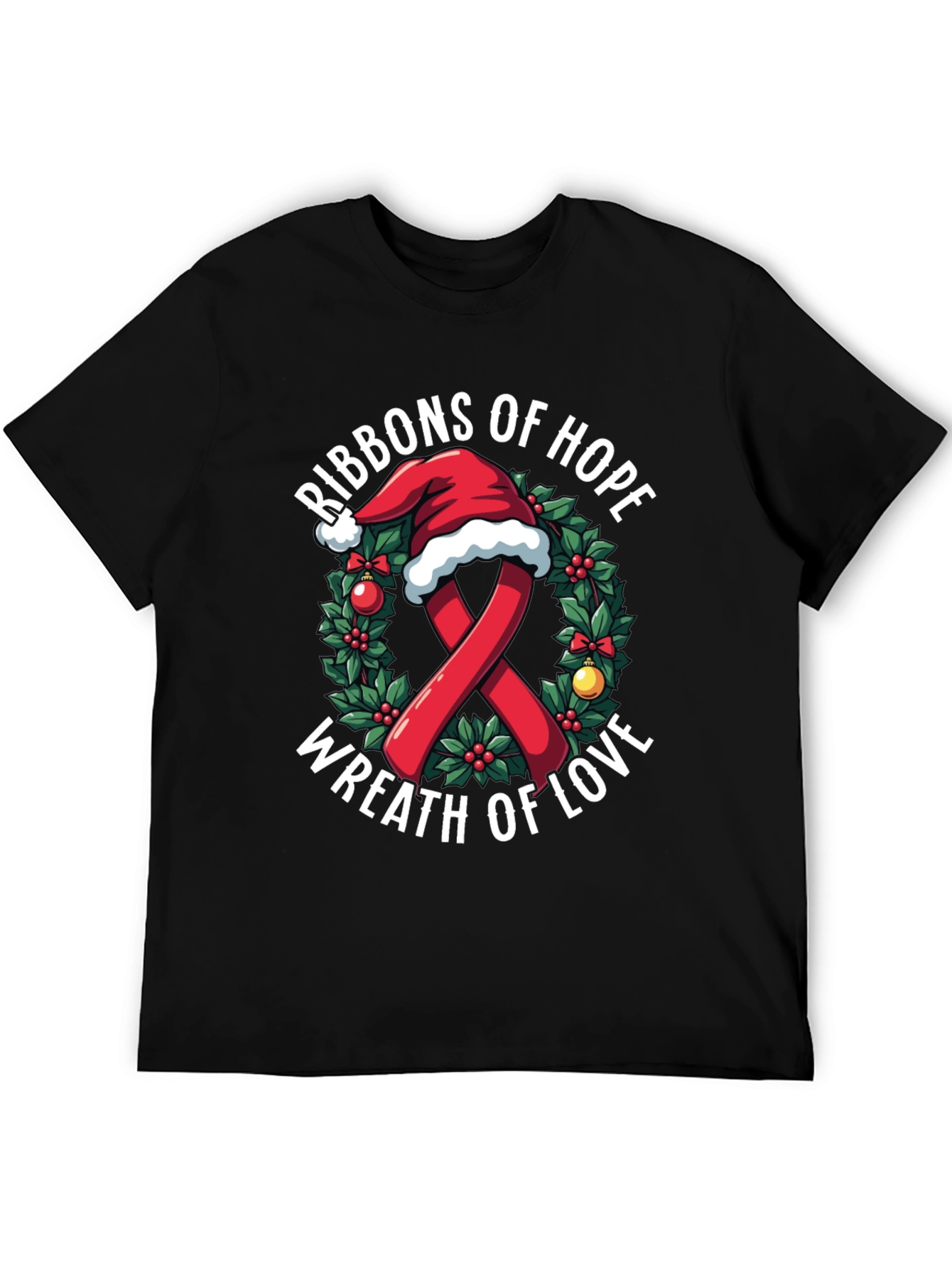 Ribbons of Hope Christmas T-Shirt