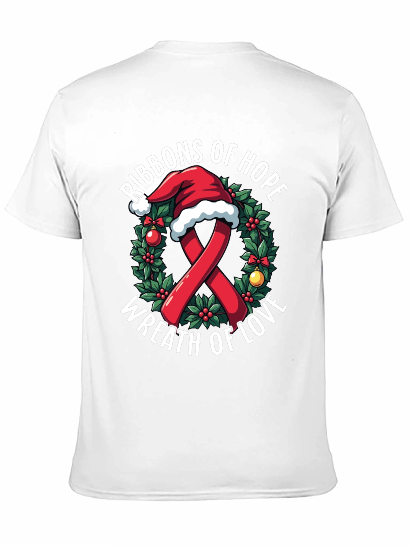 Ribbons of Hope Christmas T-Shirt