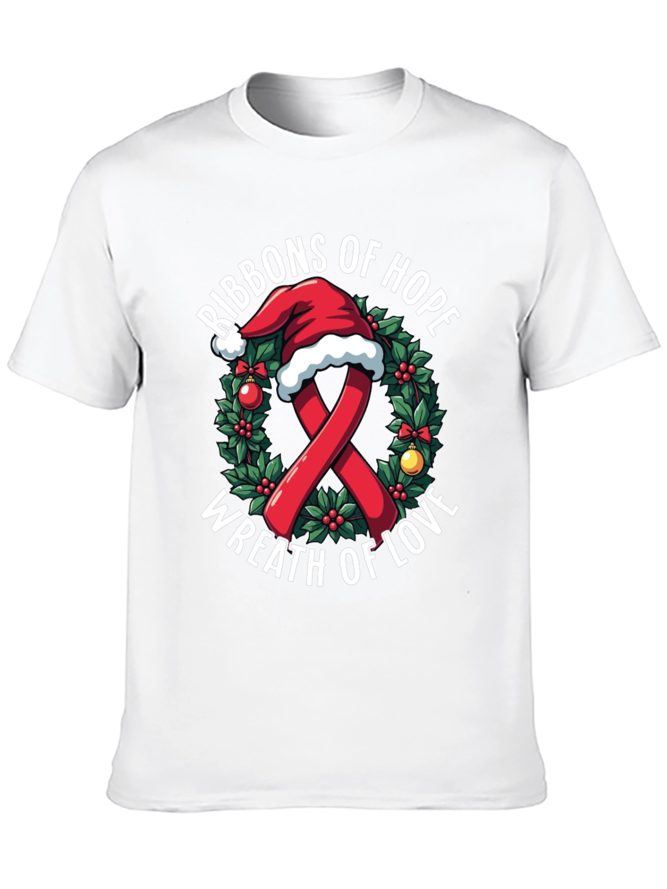 Ribbons of Hope Christmas T-Shirt