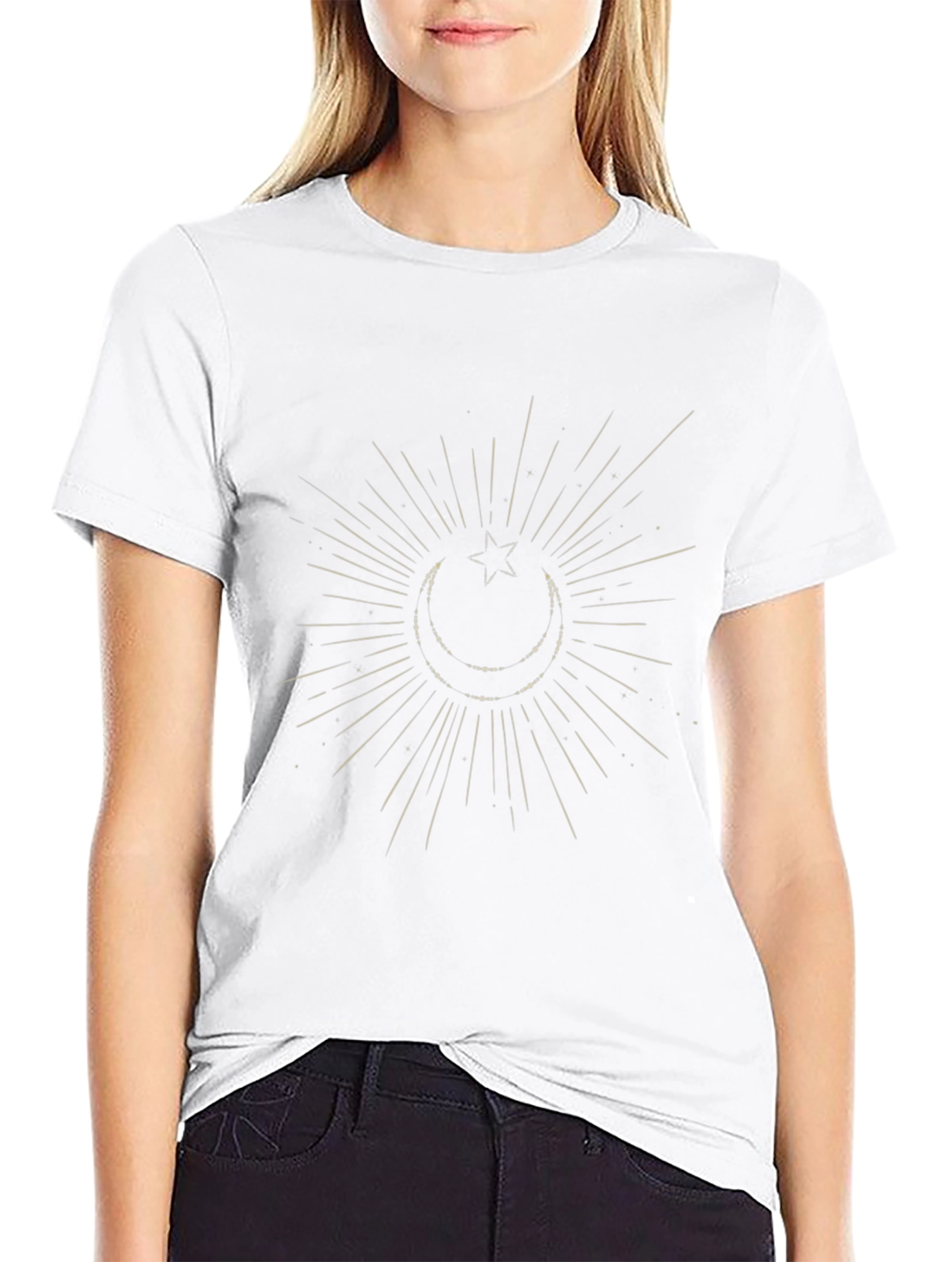 Celestial Moon Starburst Graphic Tee