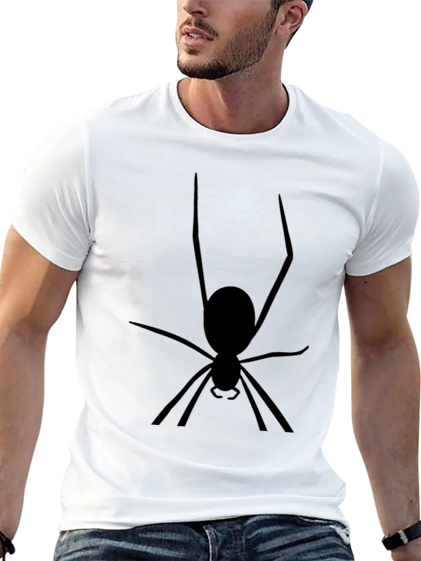 Spider Graphic T-Shirt - Mens Black Tee