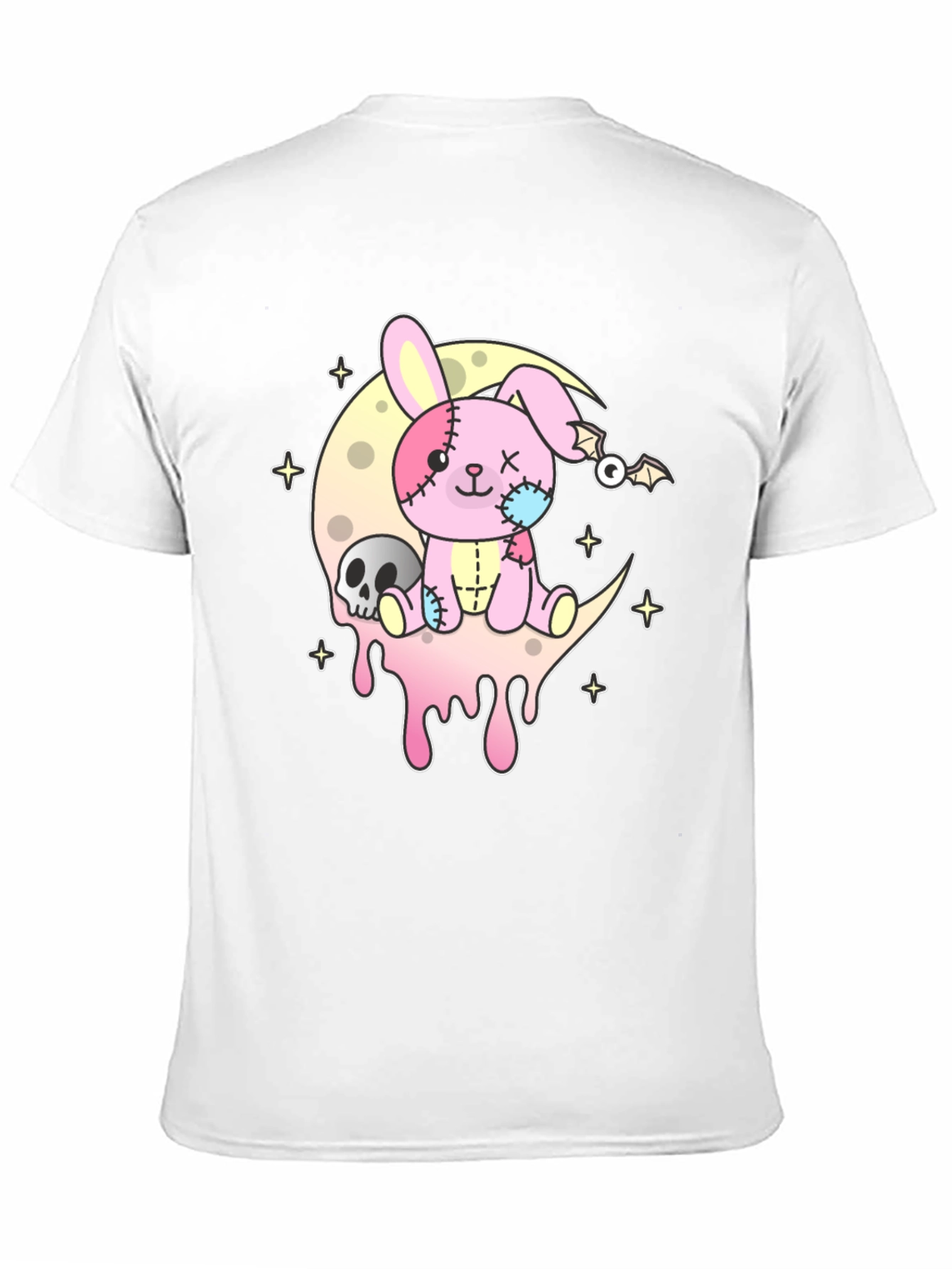Pastel Goth Creepy Cute Bunny Moon T-Shirt