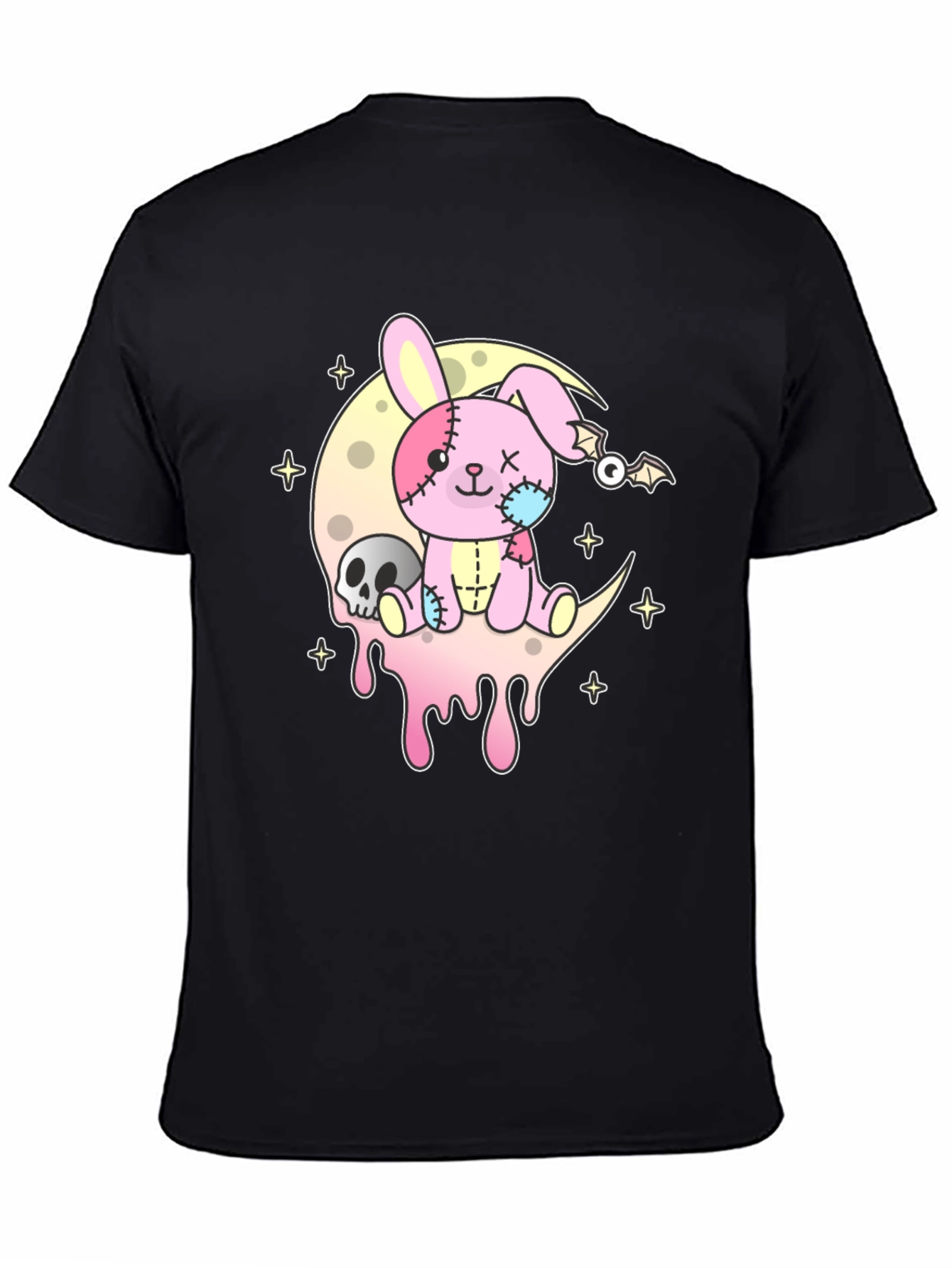 Pastel Goth Creepy Cute Bunny Moon T-Shirt